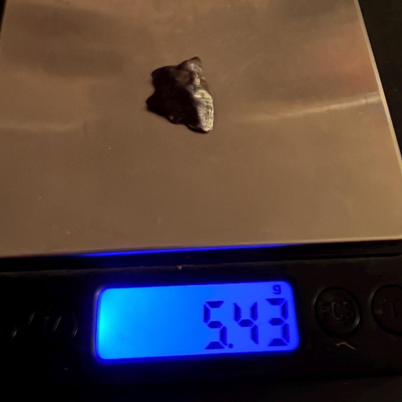 Agoudal Iron Meteorite Specimen: Regmaglypts, IIAB Hexahedrite, 5.43 grams