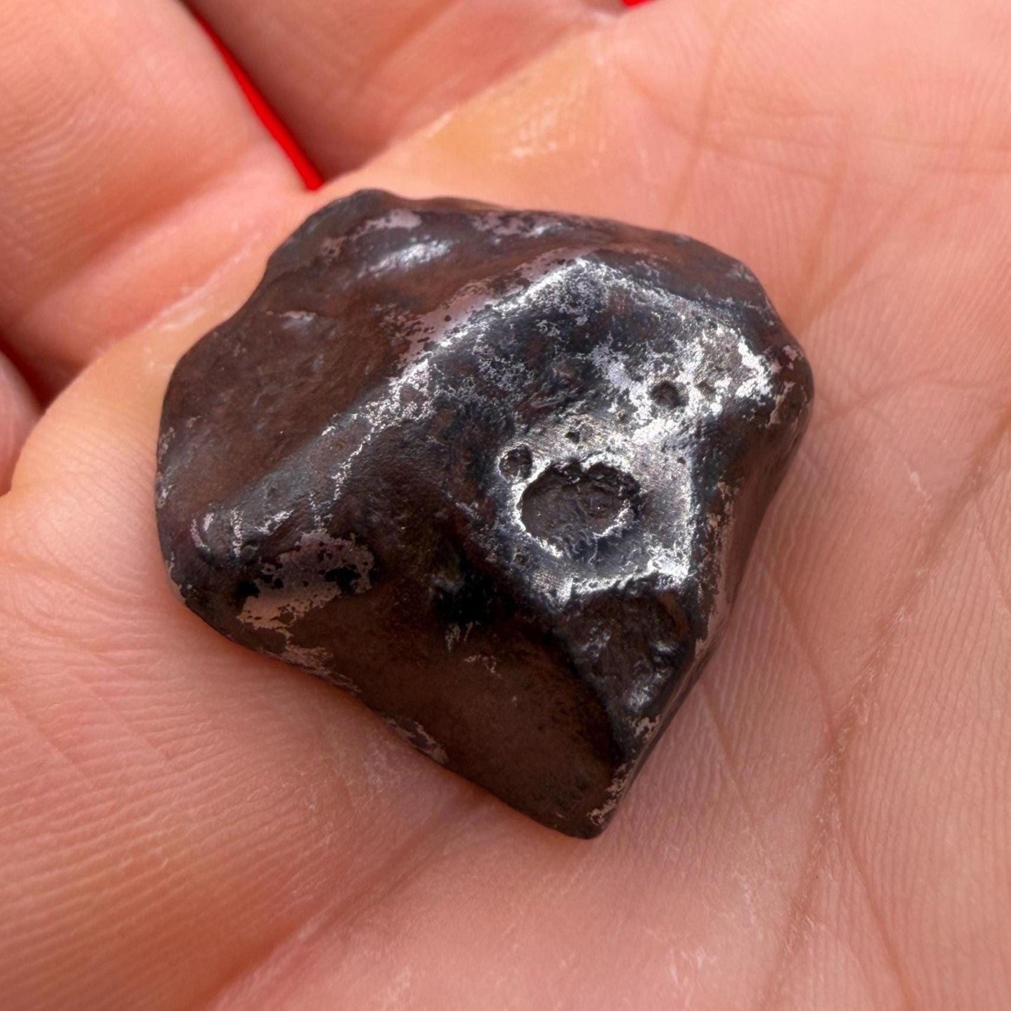 Agoudal Iron Meteorite Specimen: Authentic Meteorite, IIAB Hexahedrite, 22.28 grams