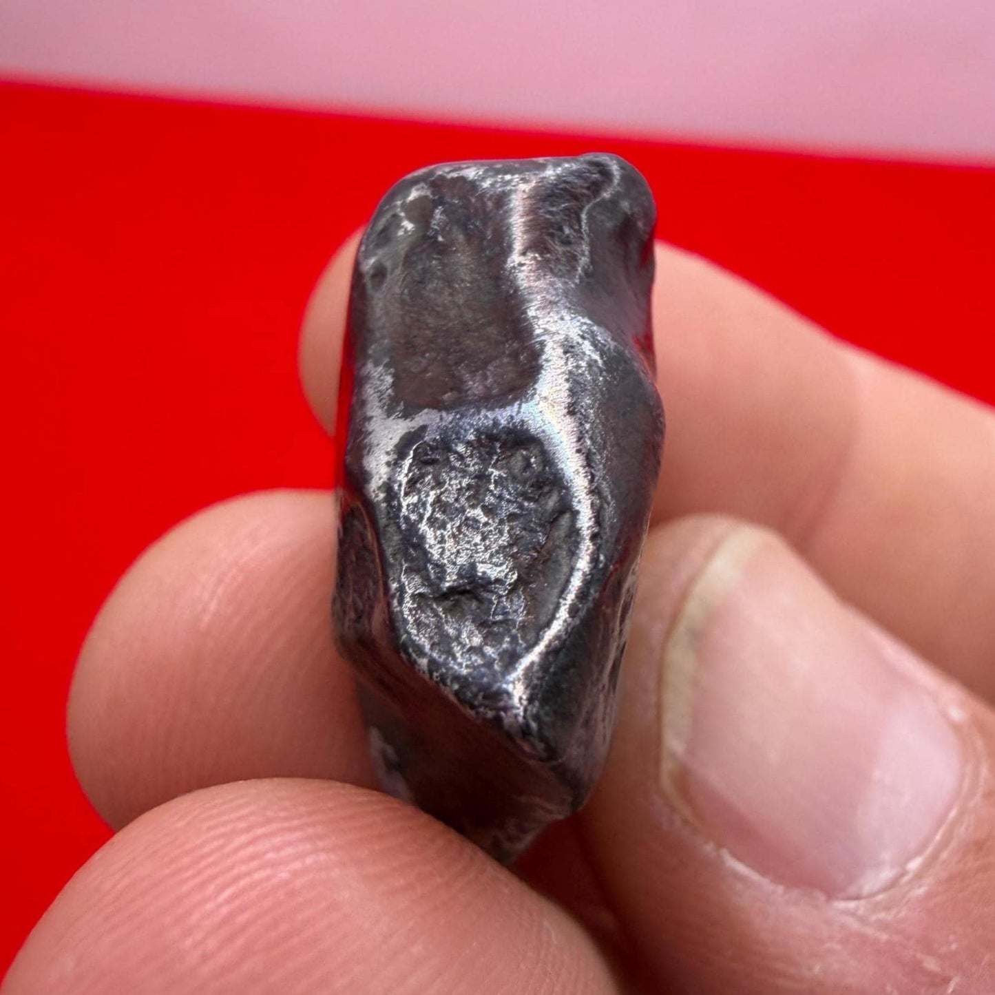 Agoudal Iron Meteorite Specimen: Authentic Meteorite, IIAB Hexahedrite, 22.28 grams