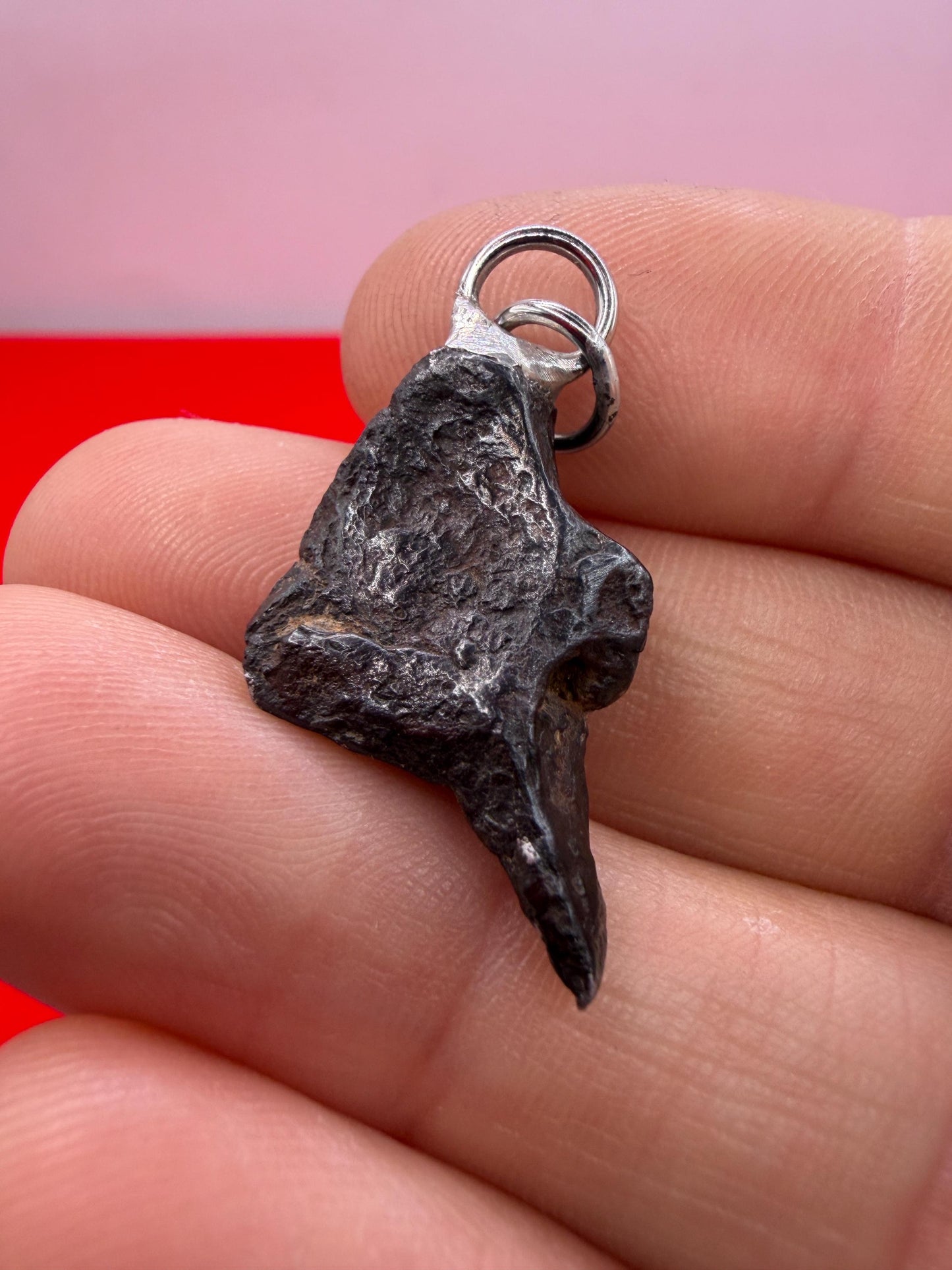 Canyon Diablo Iron Meteorite Pendant: Arizona Space Gift, 6.75g