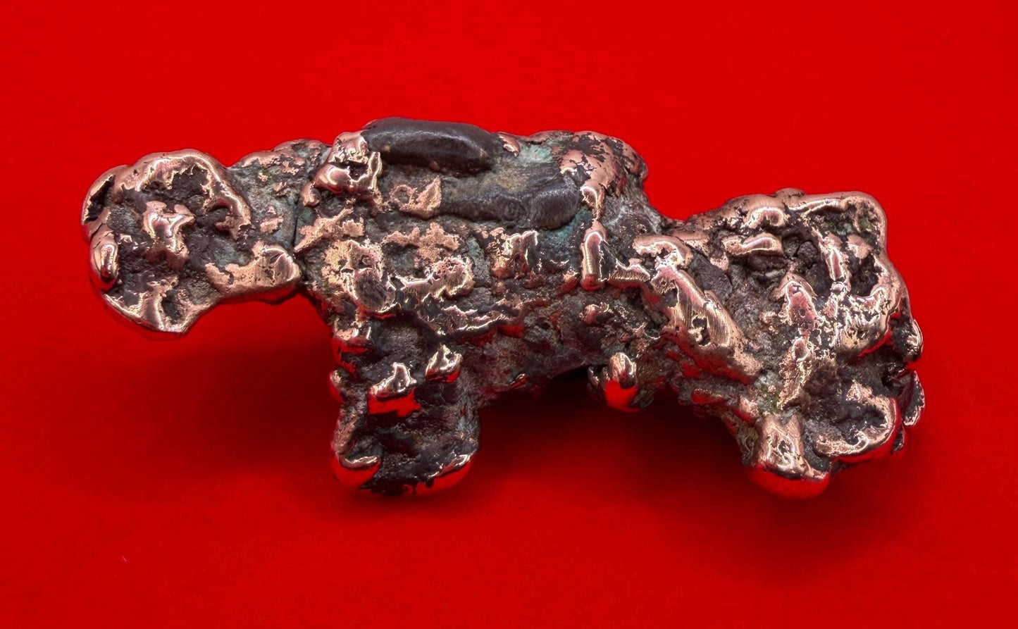 Michigan Float Copper Nugget: Keweenaw Native Copper, Energy Grounding, 50.73g