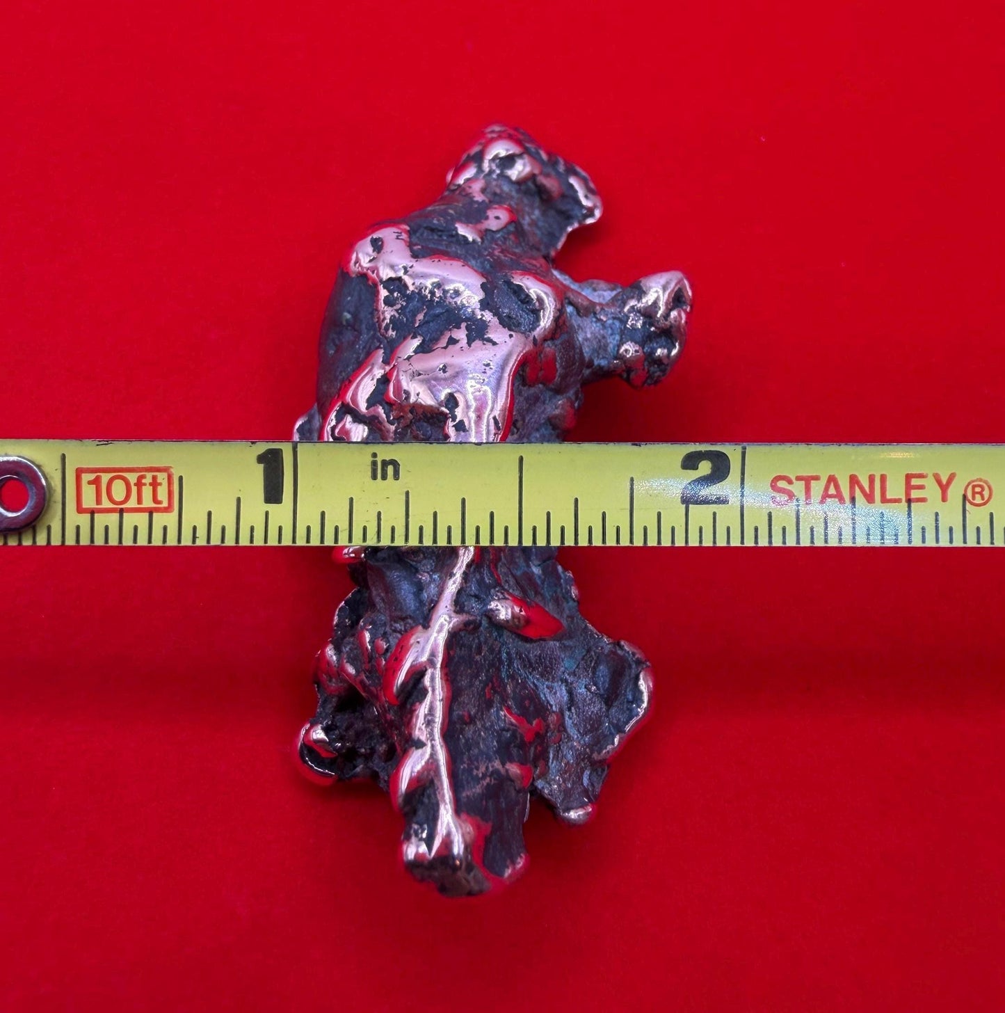 Michigan Float Copper Nugget: Keweenaw Native Copper, Energy Grounding, 50.73g