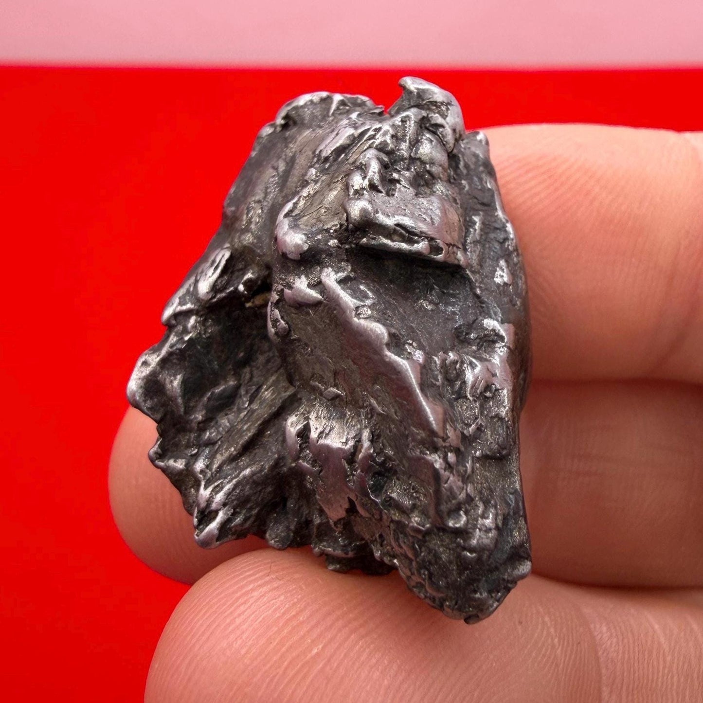 Uruacu Iron Meteorite Specimen: Space Gift, Authentic Meteorite, Brazil, 28.58 grams