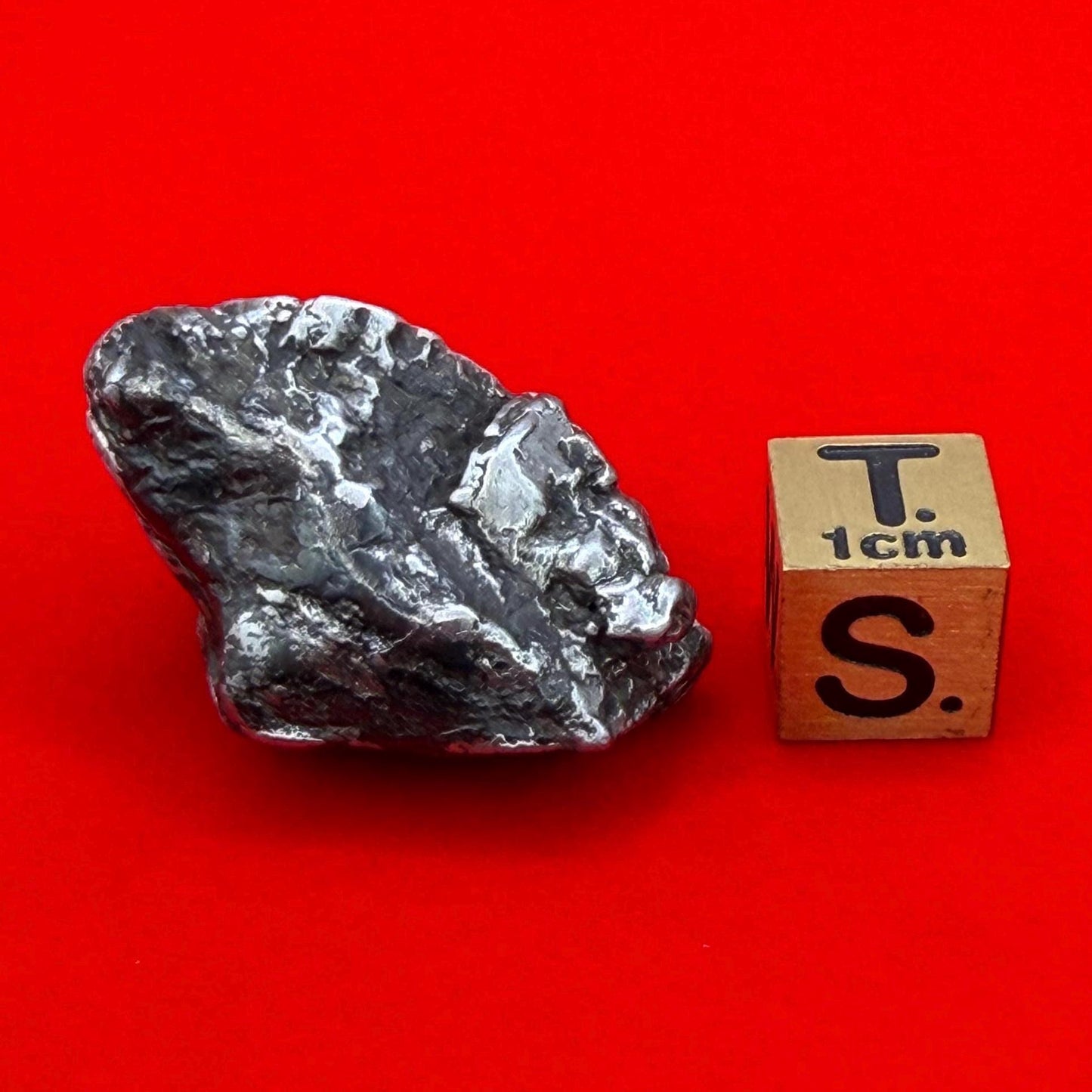 Uruacu Iron Meteorite Specimen: Space Gift, Authentic Meteorite, Brazil, 28.58 grams