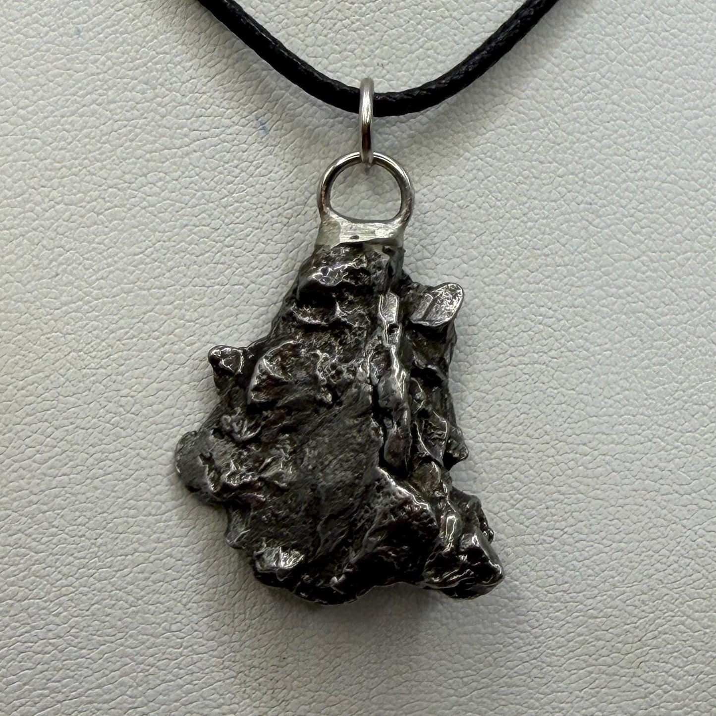 Campo del Cielo Meteorite Pendant: Authentic Iron Meteorite Jewelry, 13.15g