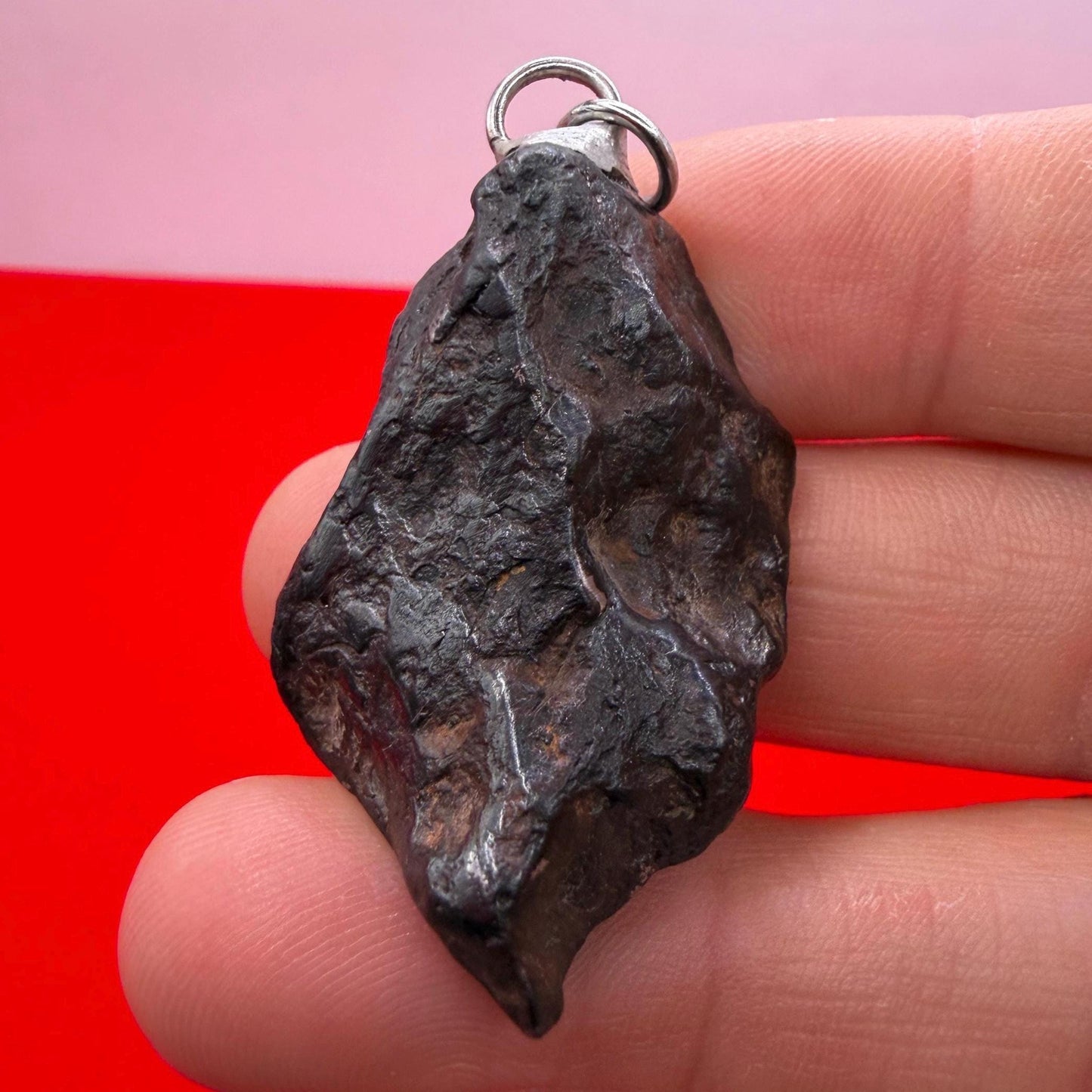 Canyon Diablo Iron Meteorite Pendant: Arizona Space Gift, 36.49g
