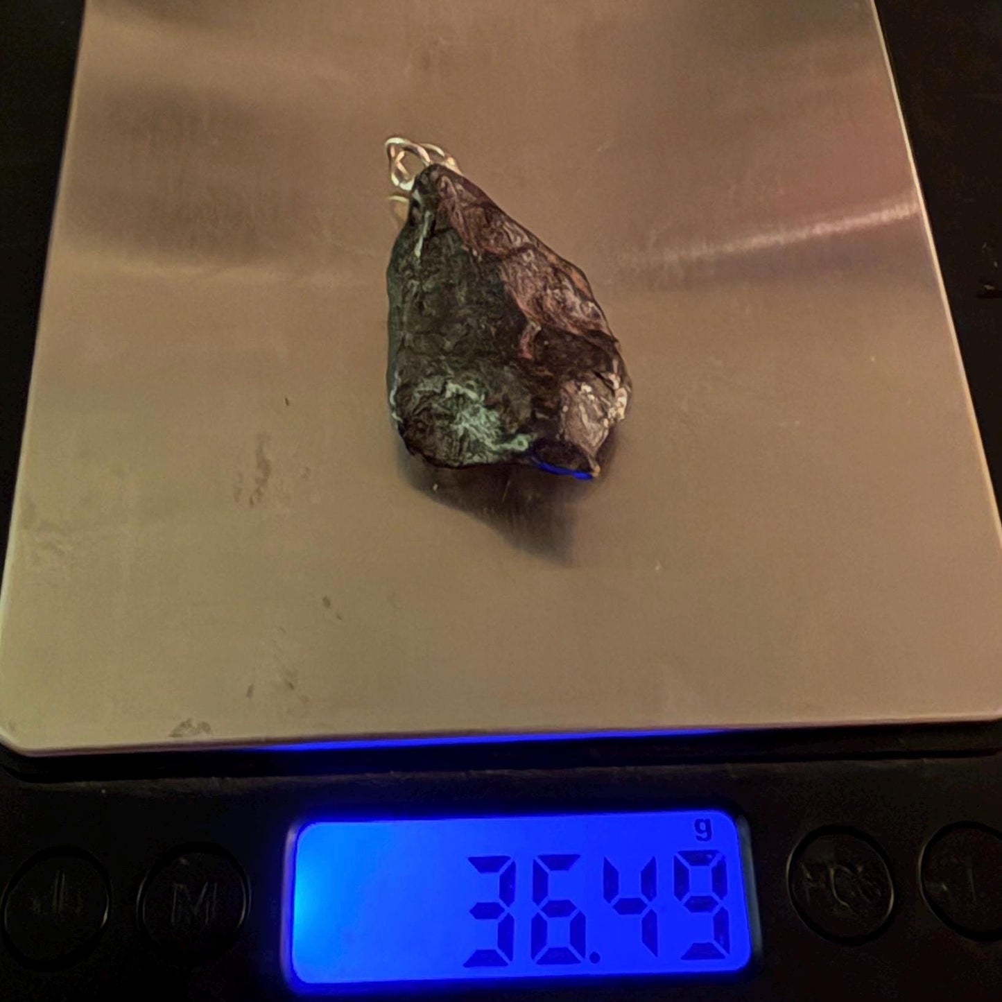 Canyon Diablo Iron Meteorite Pendant: Arizona Space Gift, 36.49g