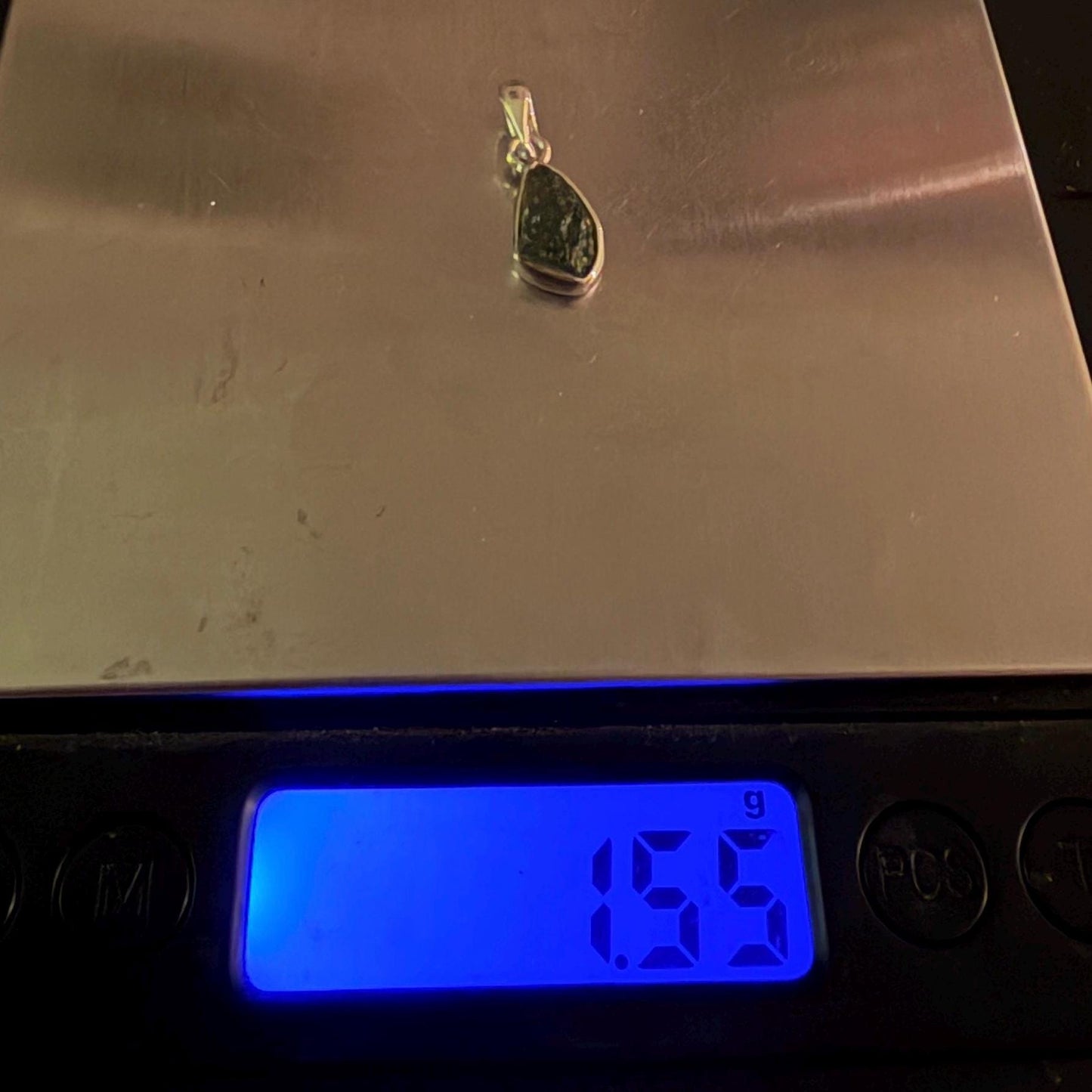 Authentic Moldavite Tektite Pendant: Czech Republic, Reiki Energy