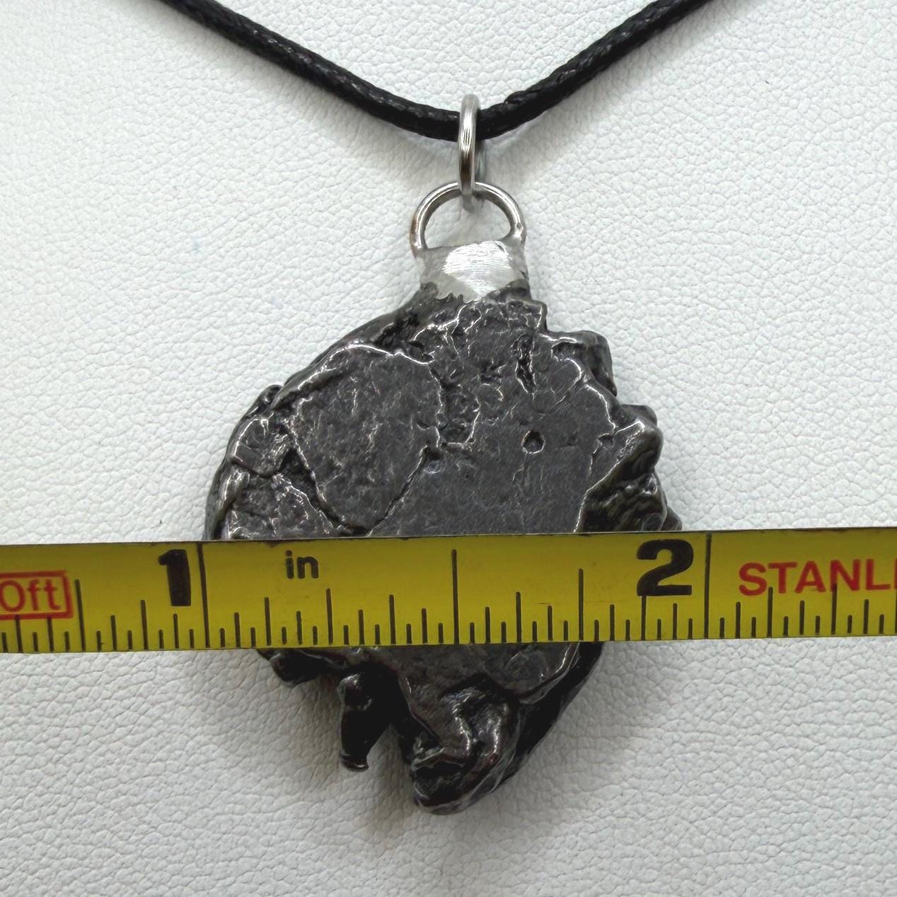 Campo del Cielo Meteorite Pendant: Authentic Iron Meteorite Jewelry, 26.14g