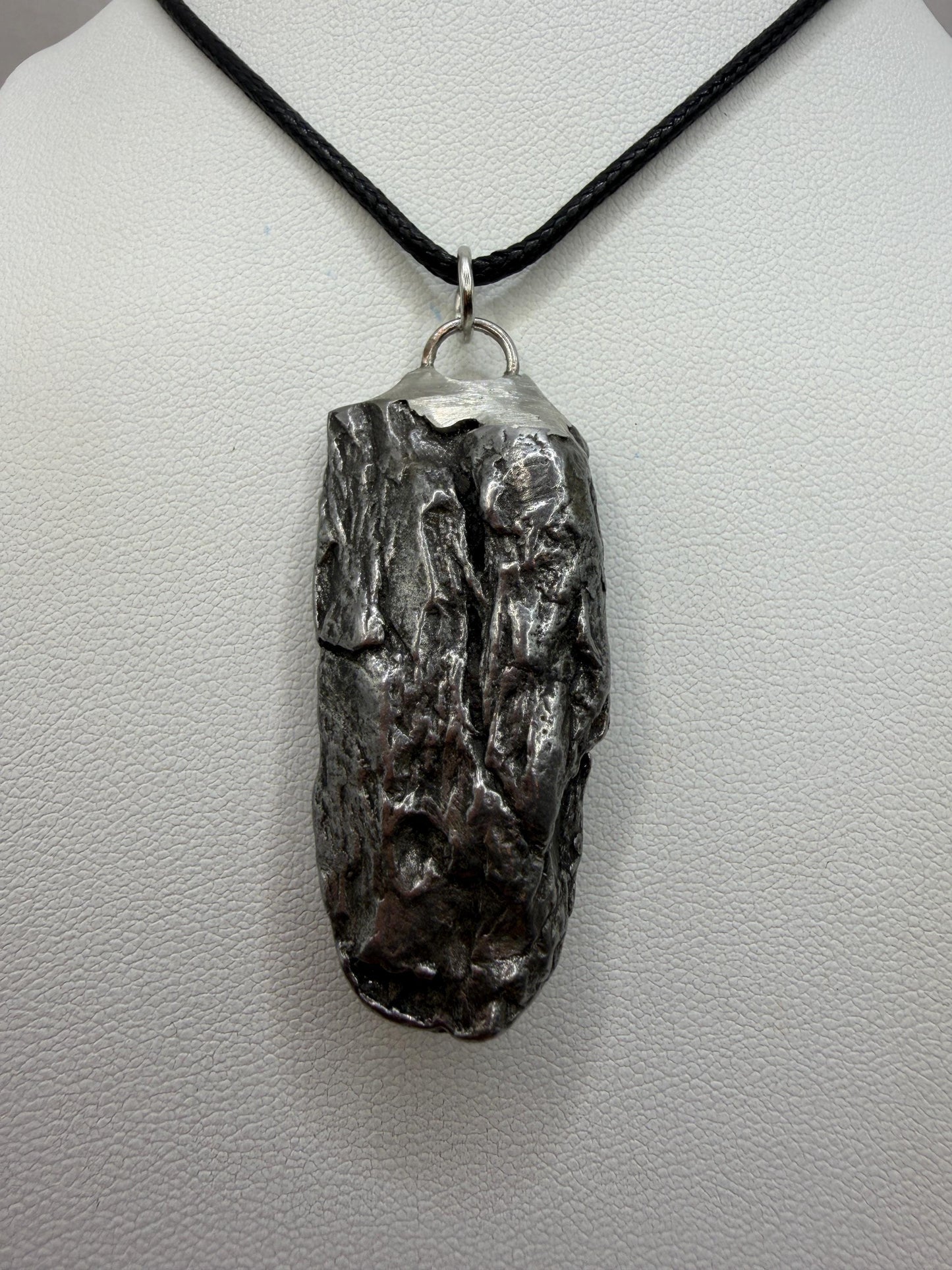 Campo del Cielo Meteorite Pendant: Authentic Iron Meteorite Jewelry, 33.66g