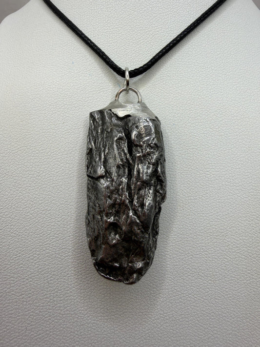 Campo del Cielo Meteorite Pendant: Authentic Iron Meteorite Jewelry, 33.66g