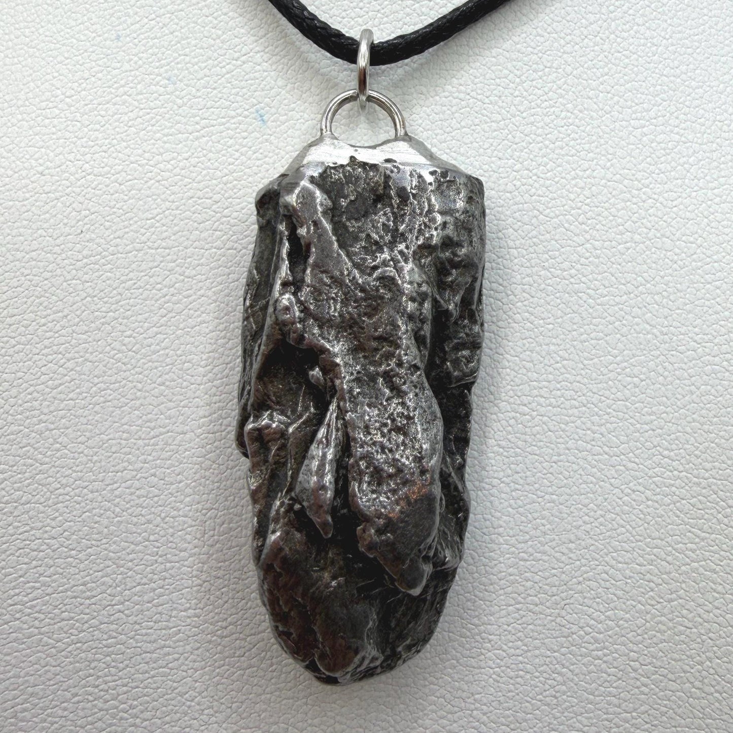 Campo del Cielo Meteorite Pendant: Authentic Iron Meteorite Jewelry, 33.66g