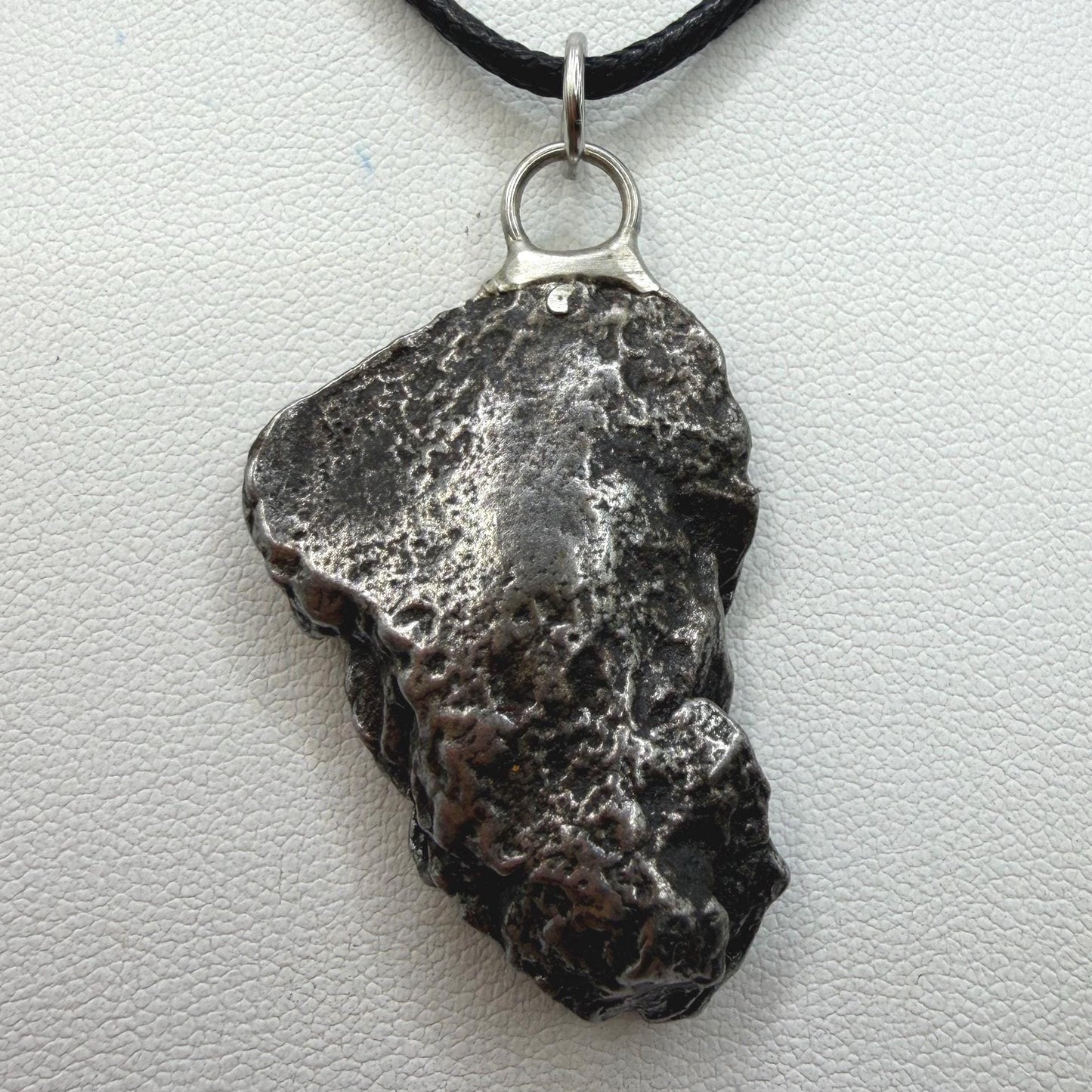 Campo del Cielo Meteorite Pendant: Authentic Iron Meteorite Jewelry, 18.80g