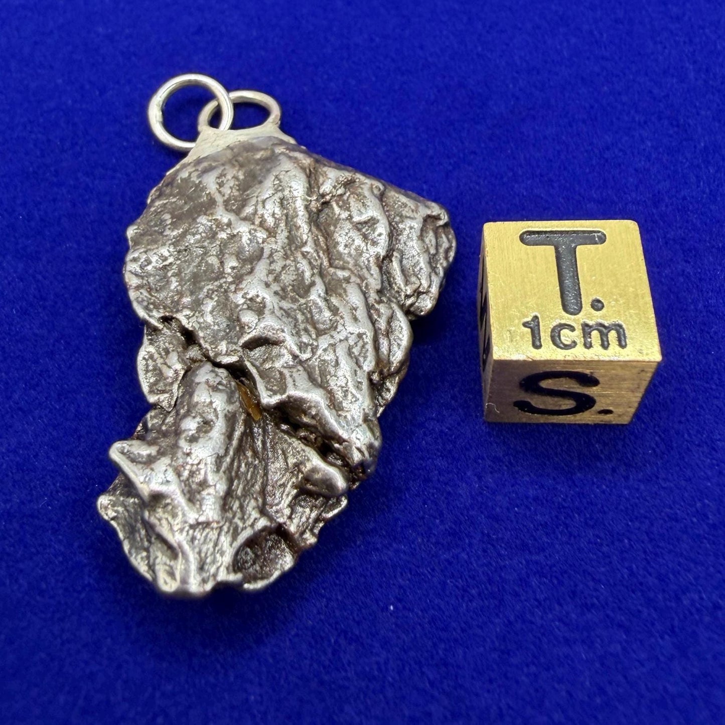 Campo del Cielo Meteorite Pendant: Authentic Iron Meteorite Jewelry, 18.80g