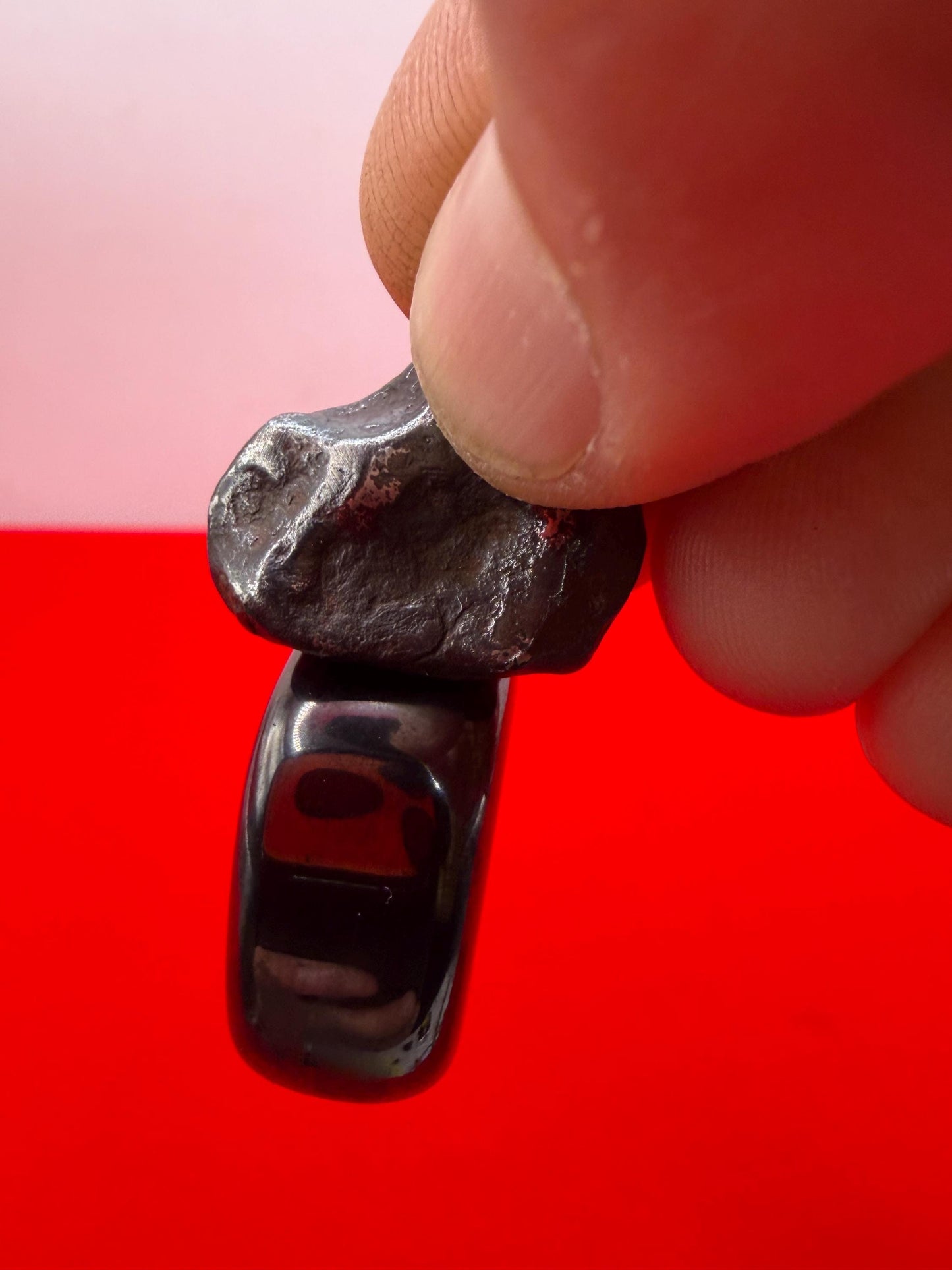 Agoudal Iron Meteorite Specimen: Authentic Meteorite, IIAB Hexahedrite, 10.76 grams