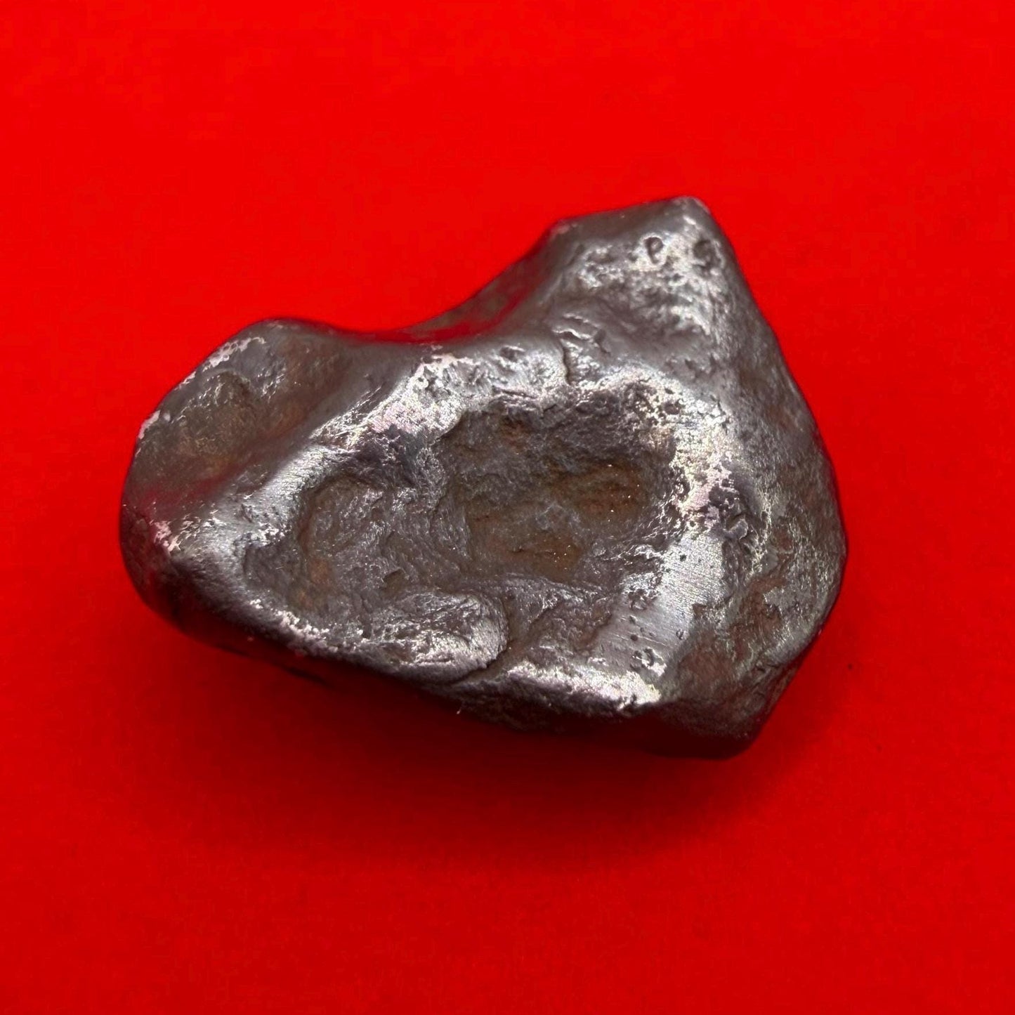 Agoudal Iron Meteorite Specimen: Authentic Meteorite, IIAB Hexahedrite, 10.76 grams