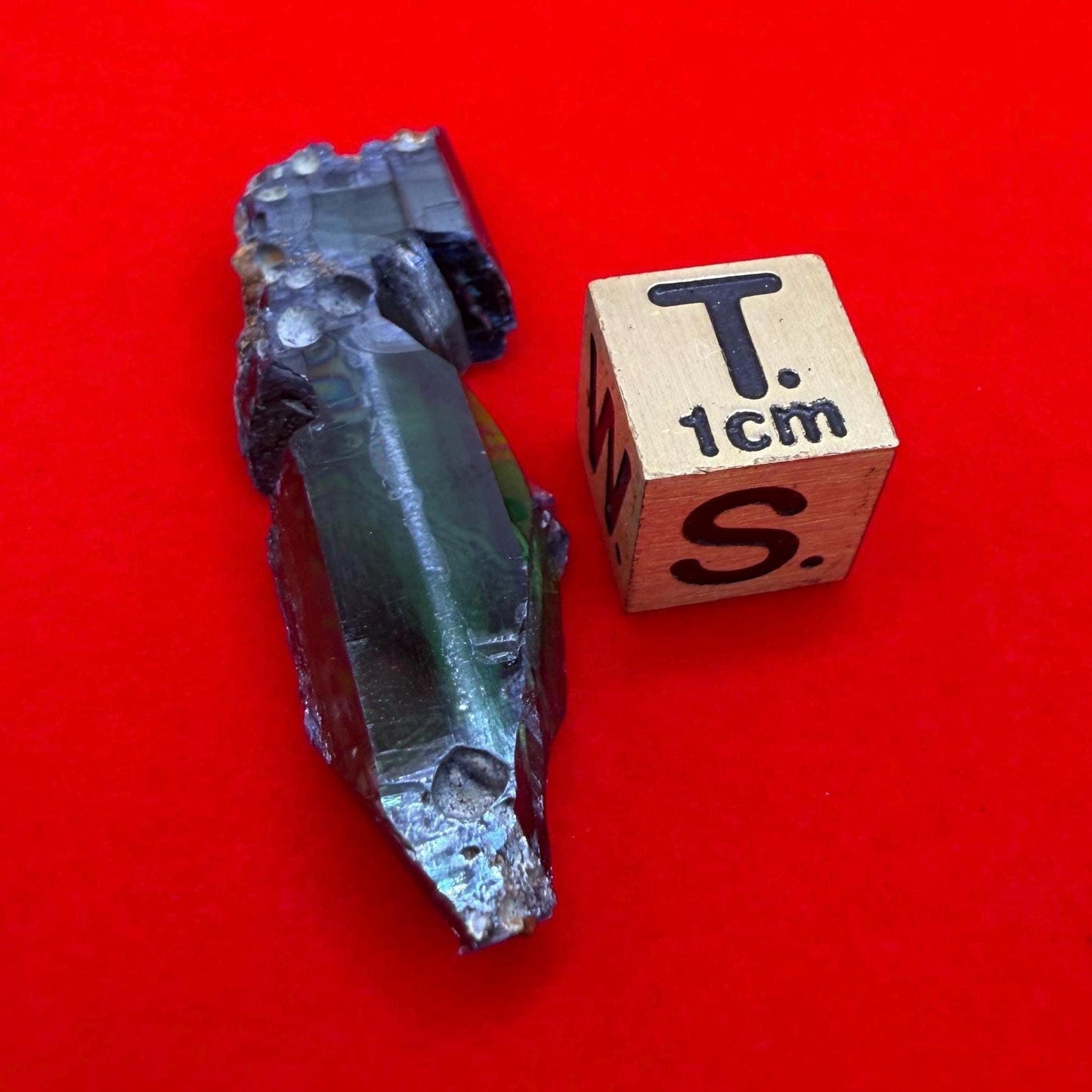 Rare Brazilian Vivianite Crystal: Reiki Energy Stone, Collector's Gem, 3.81g/19.05ct