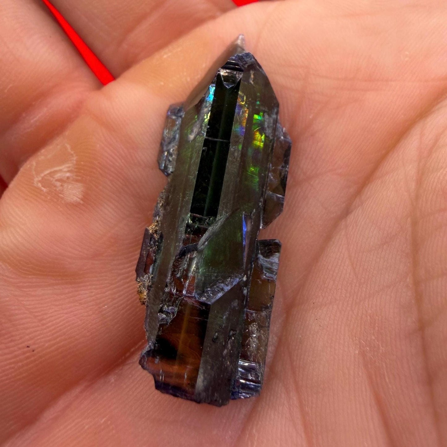 Rare Brazilian Vivianite Crystal: Reiki Energy Stone, Collector's Gem, 4.61g/23.05ct