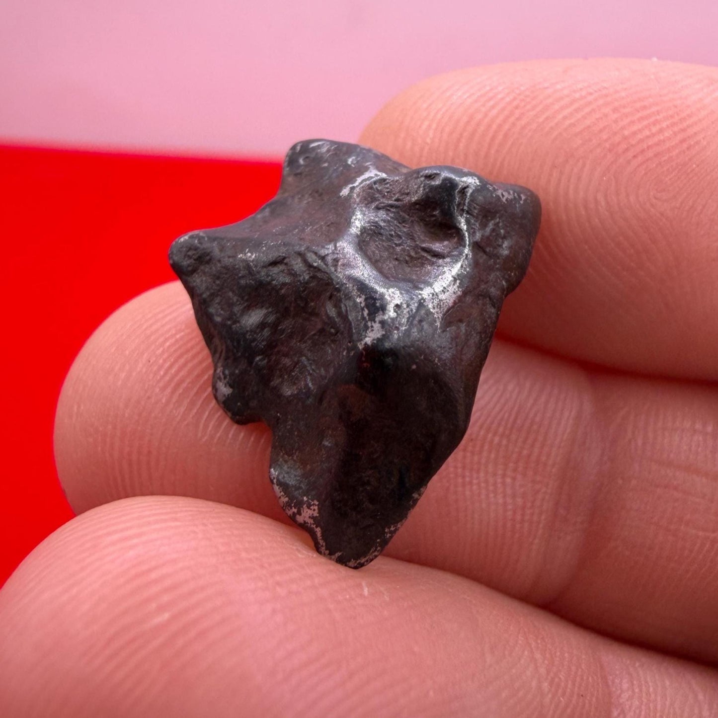 Agoudal Iron Meteorite Specimen: Regmaglypts, IIAB Hexahedrite, 5.43 grams