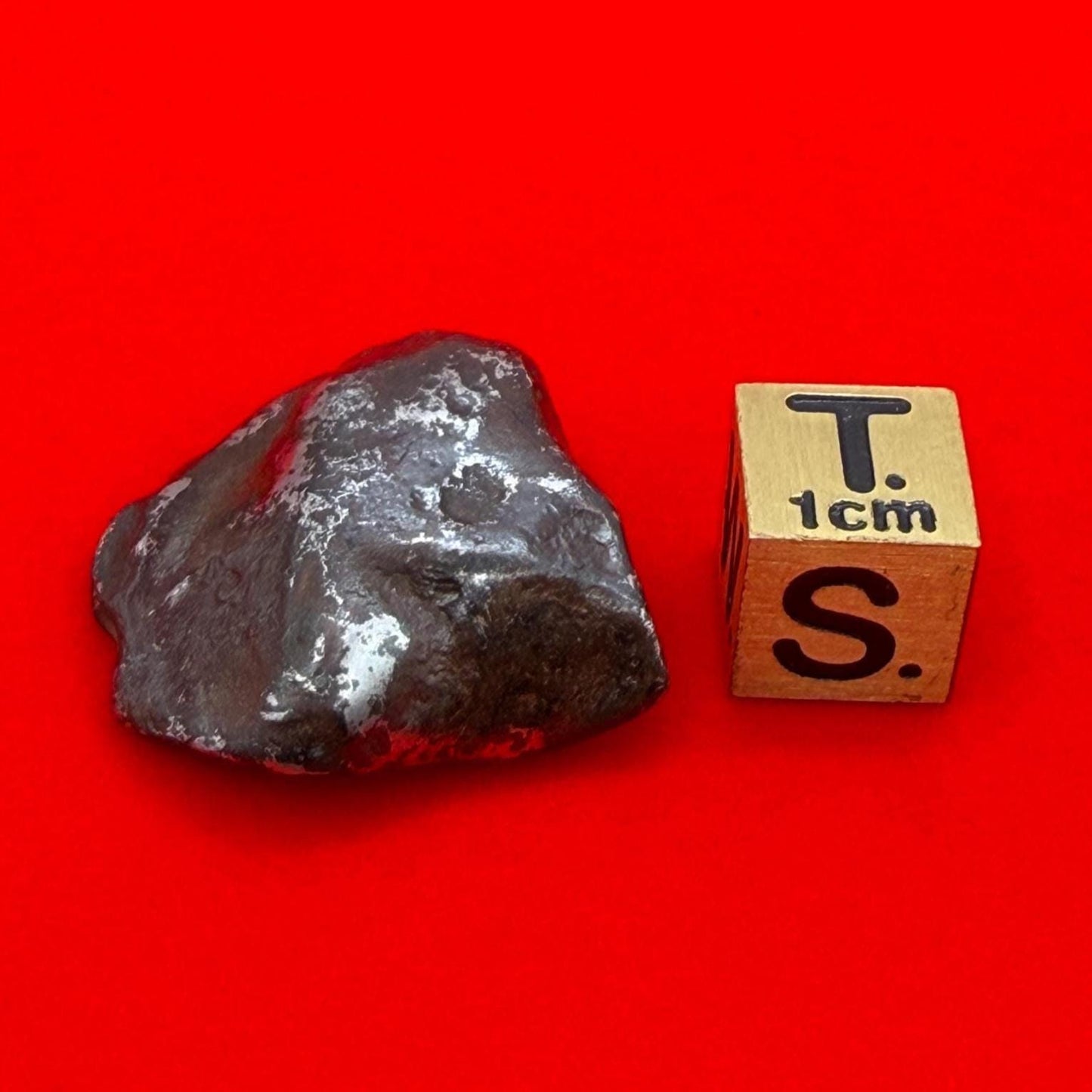 Agoudal Iron Meteorite Specimen: Authentic Meteorite, IIAB Hexahedrite, 22.28 grams