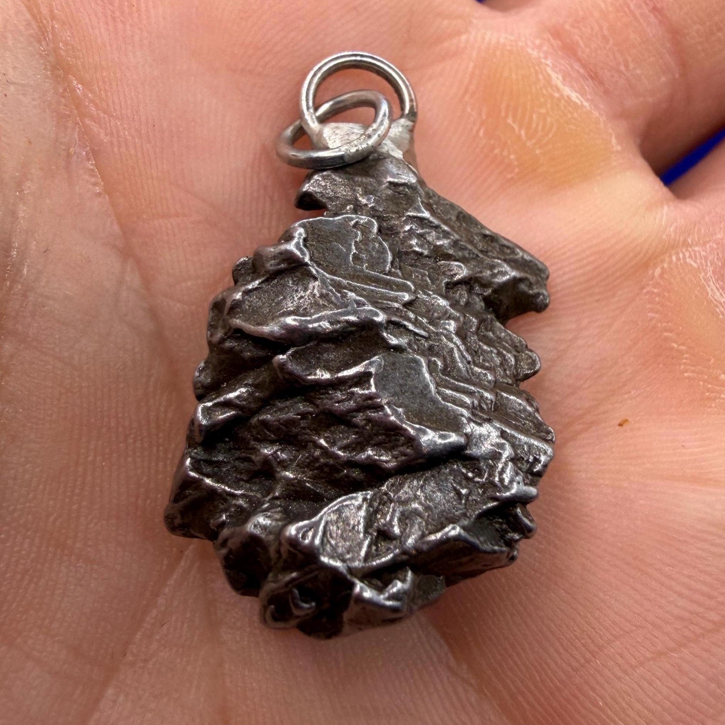 Campo del Cielo Meteorite Pendant: Authentic Iron Meteorite, Space Gift, 13.43 grams