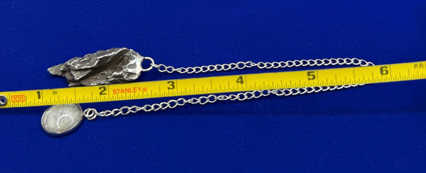Campo del Cielo Meteorite Pendulum, Rare Cosmic Divination Tool, Crystal Healing Gift, 22.84g