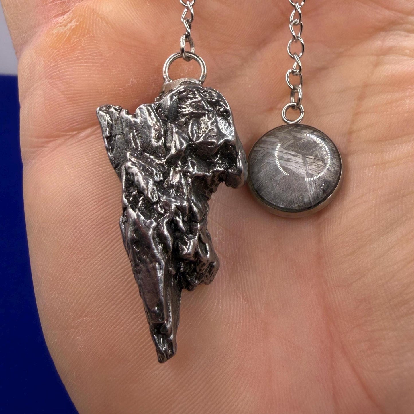 Campo del Cielo Meteorite Pendulum, Rare Cosmic Divination Tool, Crystal Healing Gift, 24.22g