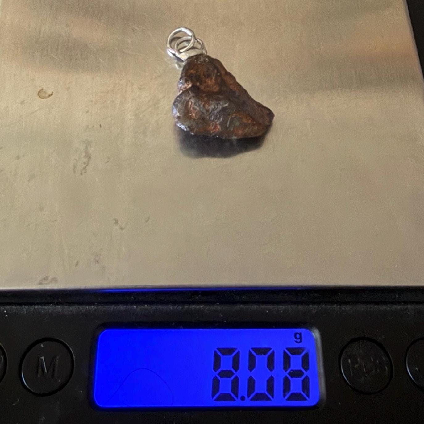 Canyon Diablo Iron Meteorite Pendant: Arizona Space Gift, 8.08 grams