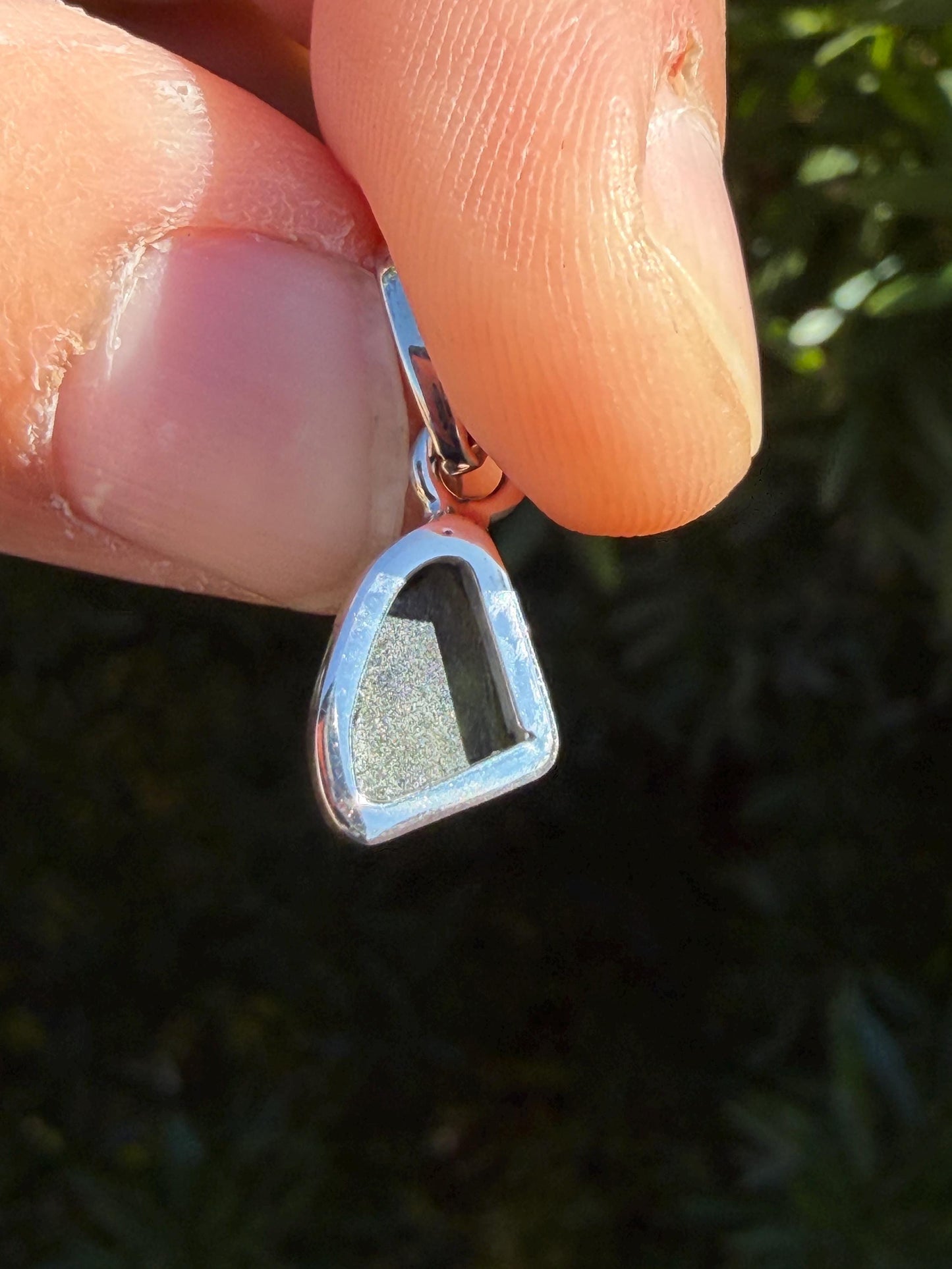 Authentic Moldavite Tektite Pendant: Czech Republic, Reiki Energy, 1.51g