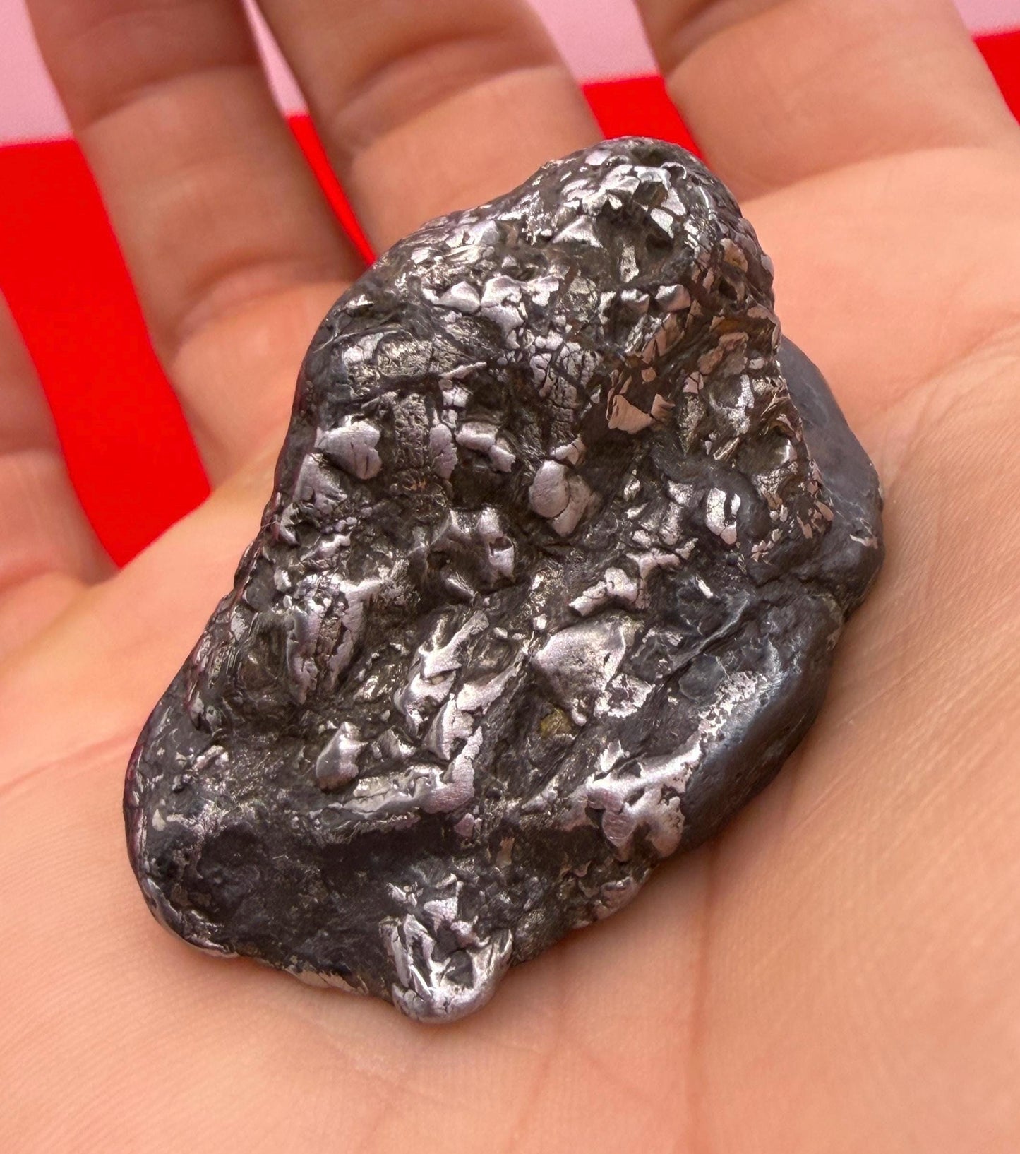 Uruacu Iron Meteorite Specimen: Space Gift, Authentic Meteorite, Brazil, 60.66 grams