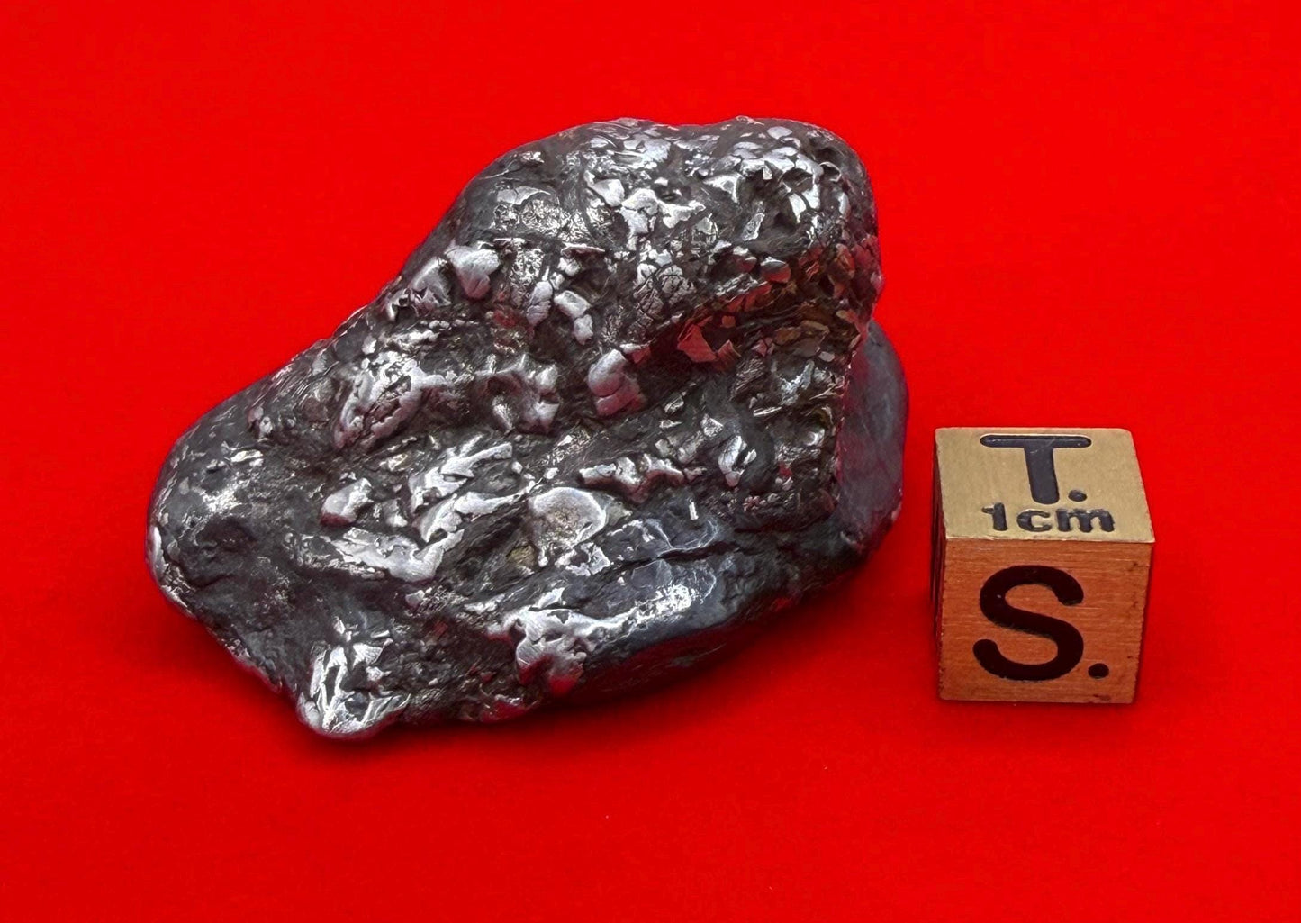 Uruacu Iron Meteorite Specimen: Space Gift, Authentic Meteorite, Brazil, 60.66 grams