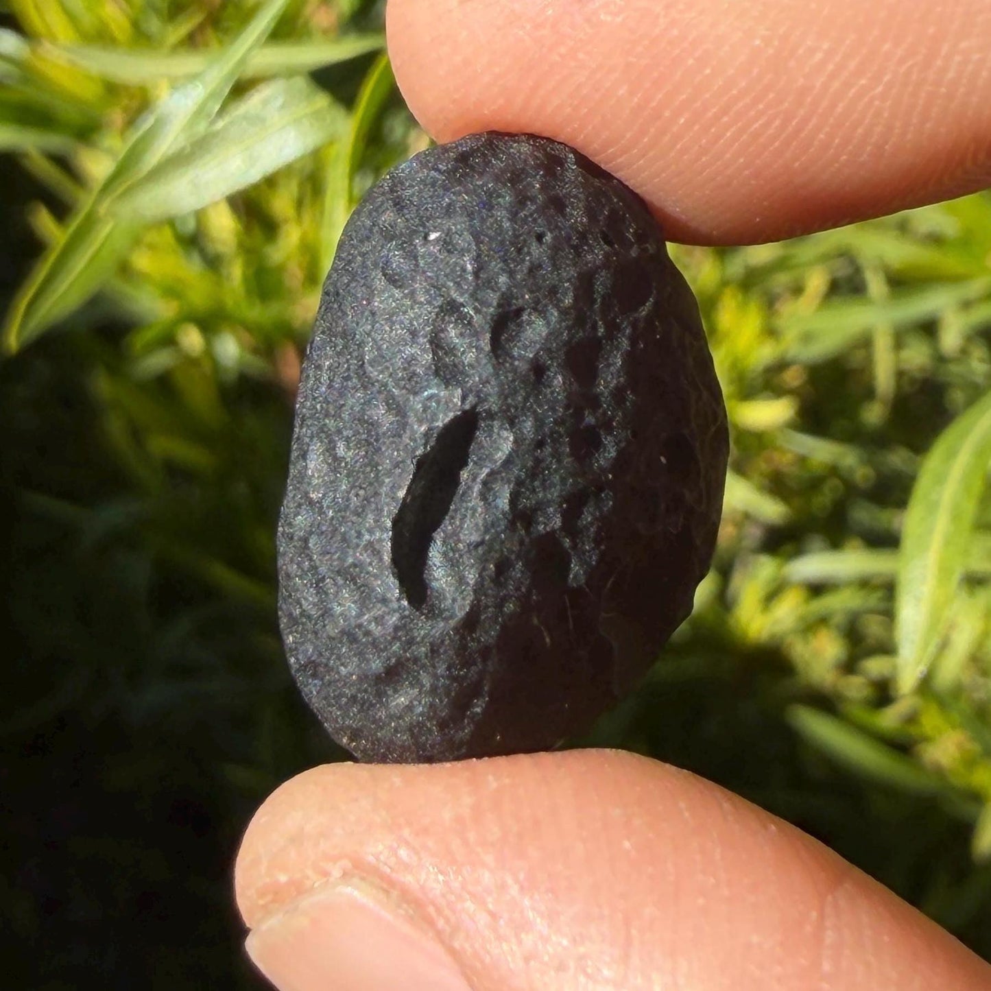 Saffordite Stone: Rare Cintamani, Arizona Tektite -6.10 Grams