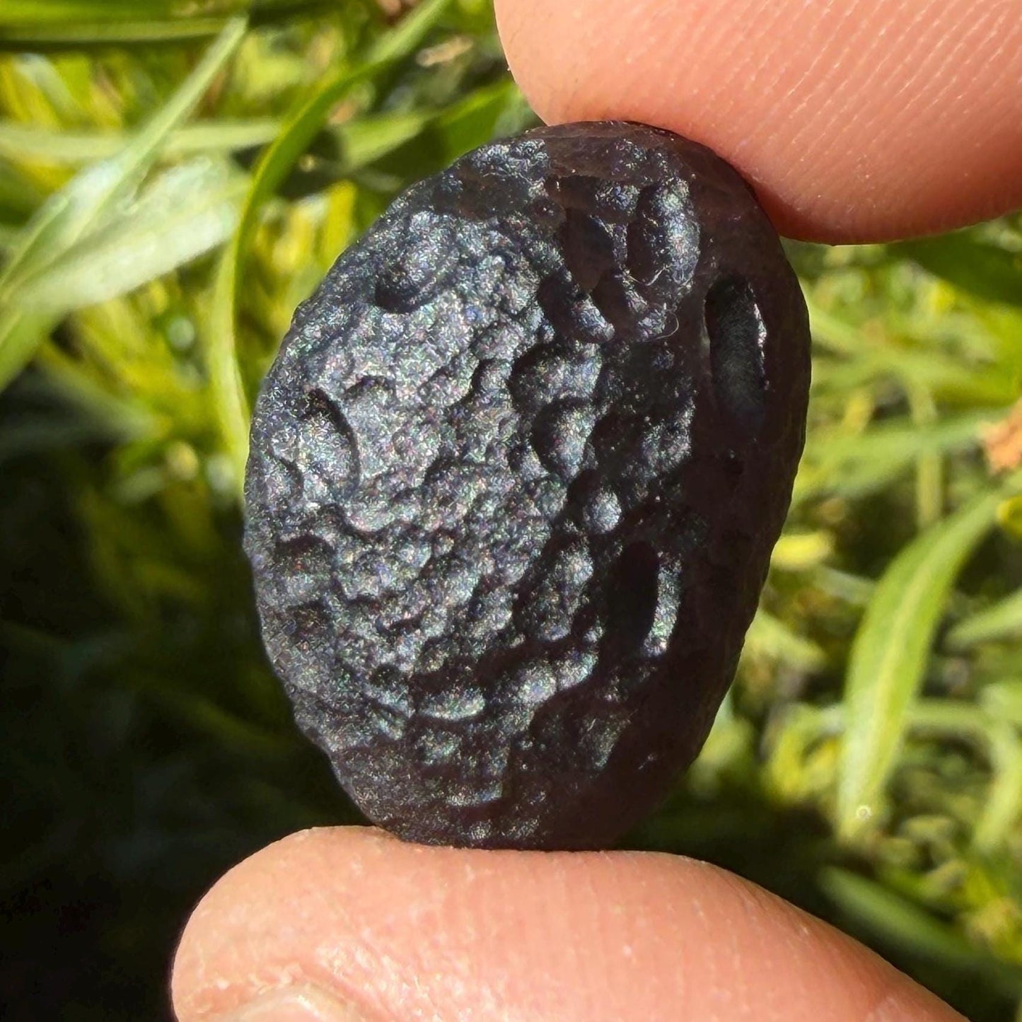 Saffordite Stone: Rare Cintamani, Arizona Tektite -6.10 Grams
