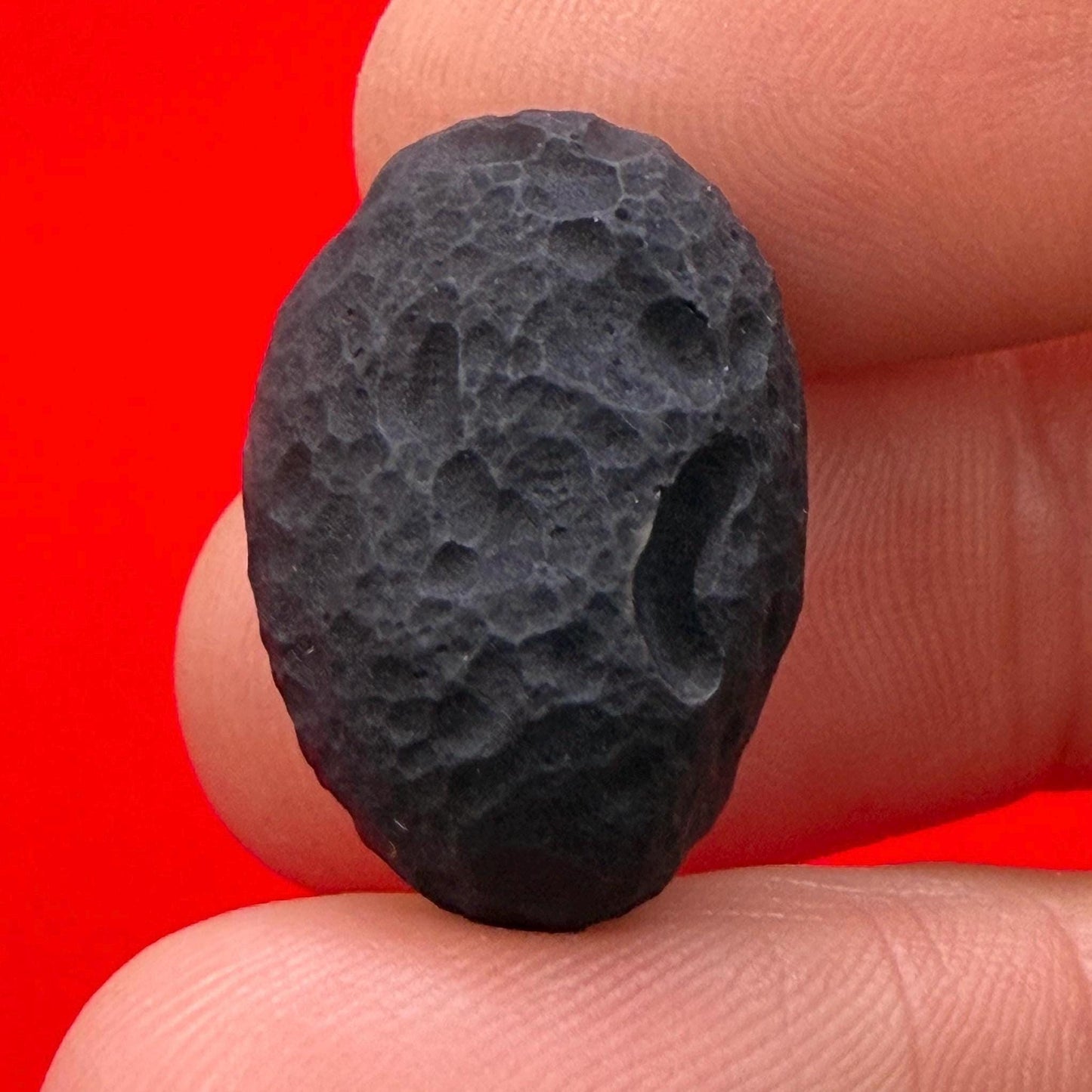 Saffordite Stone: Rare Cintamani, Arizona Tektite -6.10 Grams