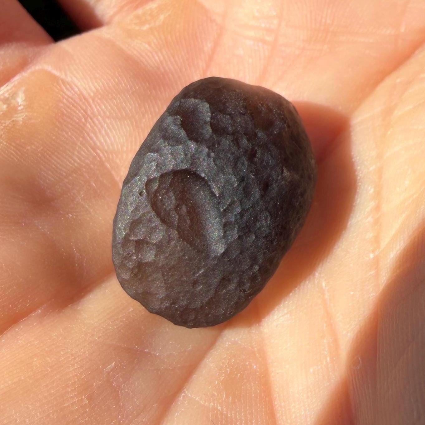 Saffordite Stone: Rare Cintamani, Arizona Tektite -5.18 Grams