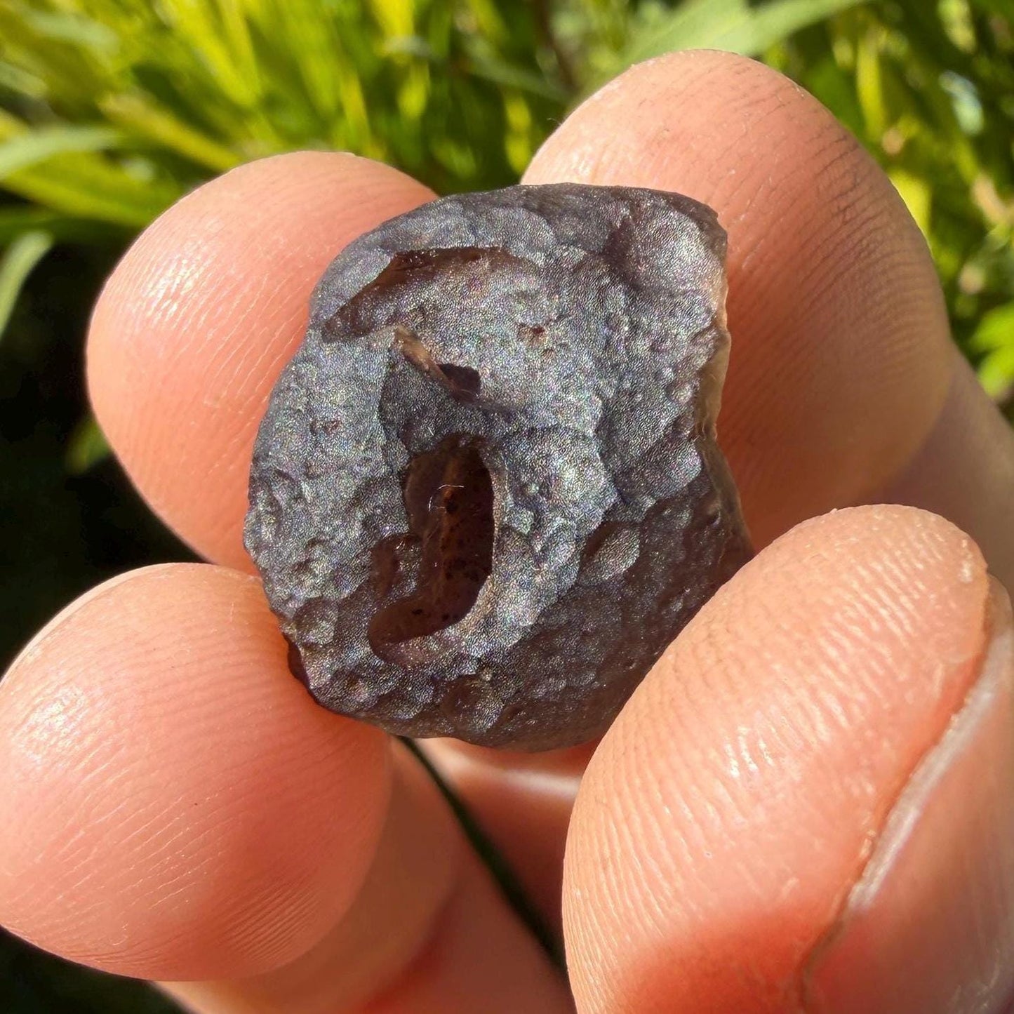 Saffordite Stone: Rare Cintamani, Arizona Tektite -4.06 Grams