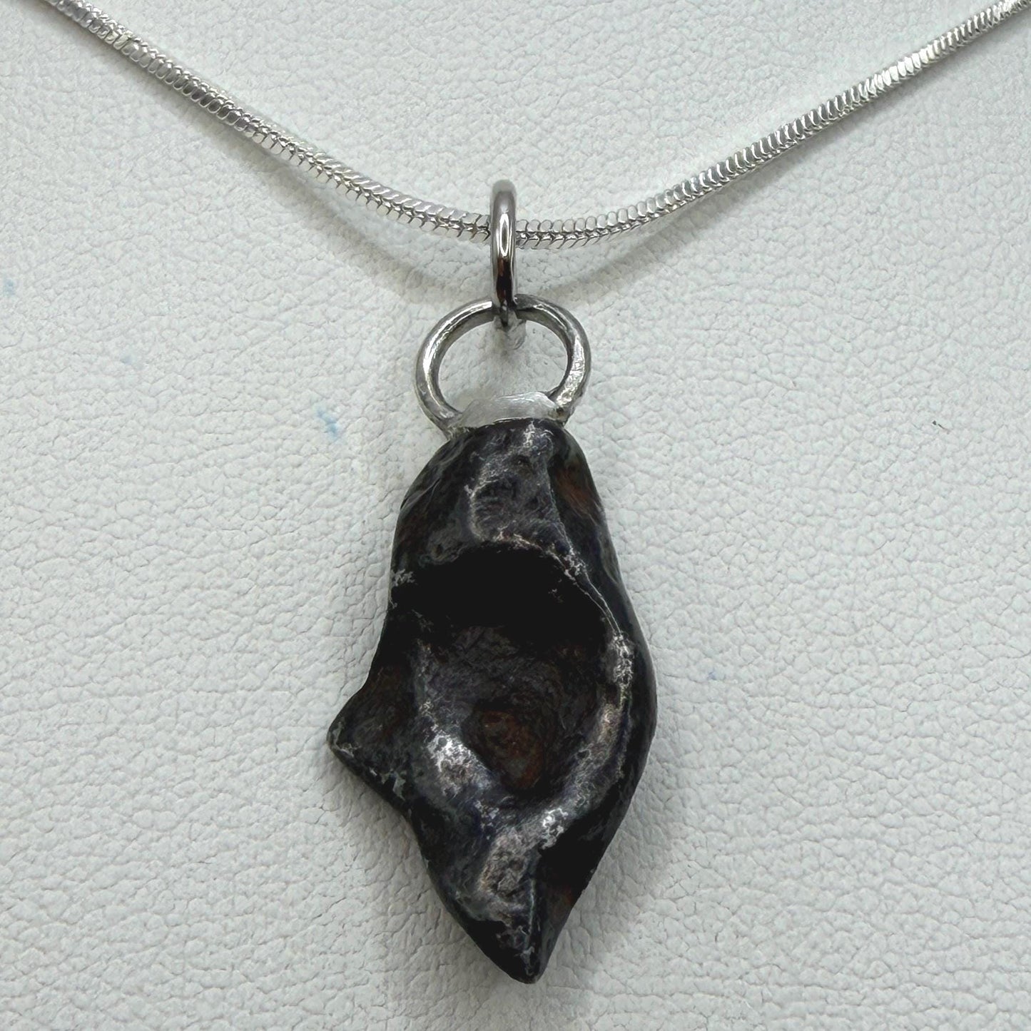 Agoudal Iron Meteorite Pendant: Handmade Astronomy Space Gift, Cosmic Pendant, 4.43 grams