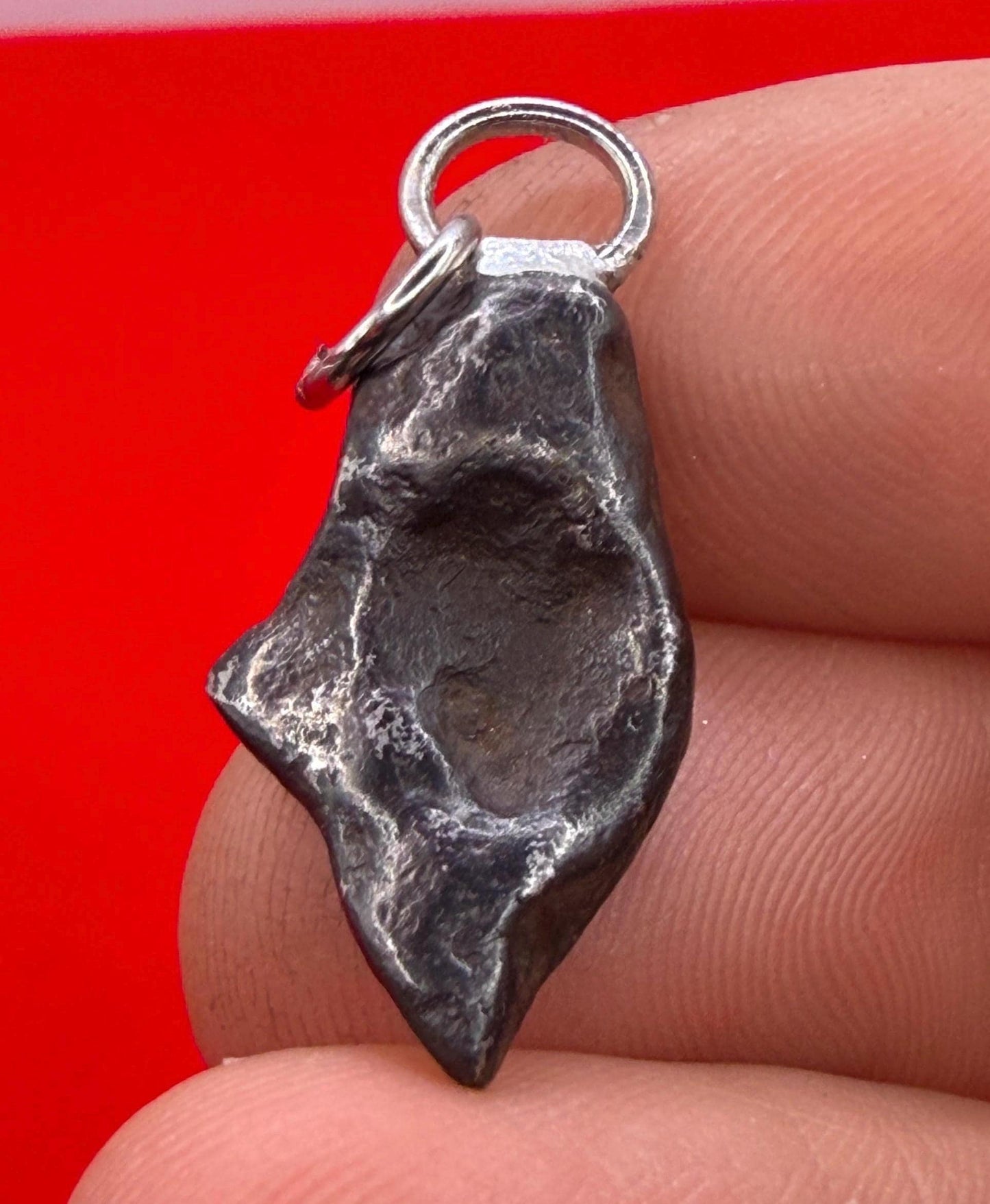 Agoudal Iron Meteorite Pendant: Handmade Astronomy Space Gift, Cosmic Pendant, 4.43 grams
