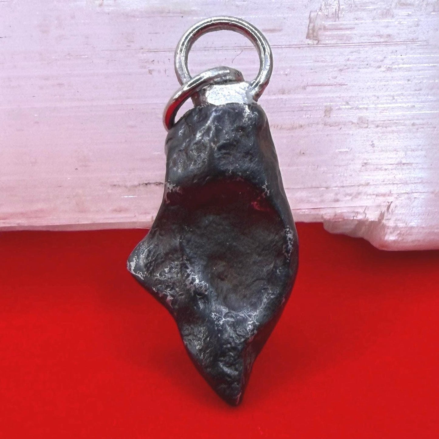 Agoudal Iron Meteorite Pendant: Handmade Astronomy Space Gift, Cosmic Pendant, 4.43 grams
