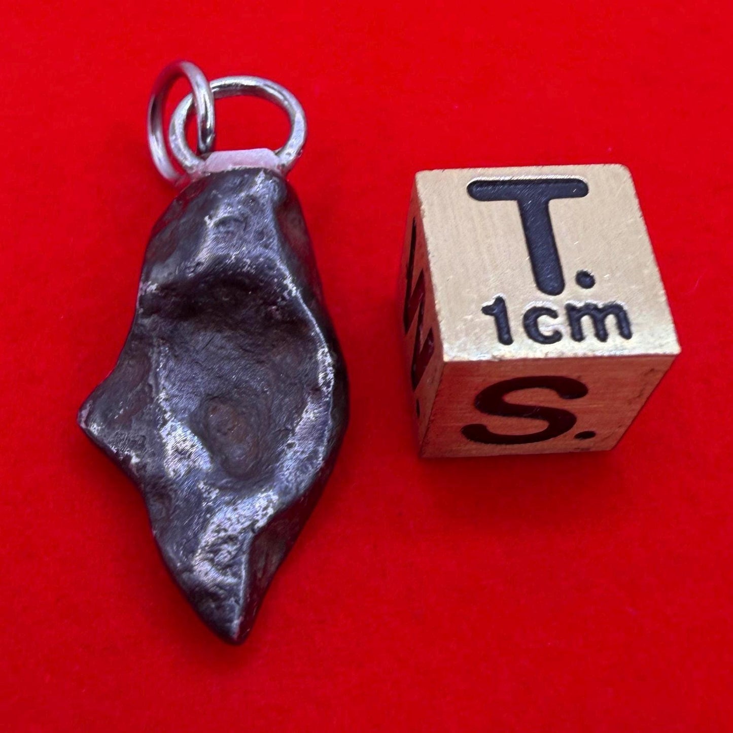 Agoudal Iron Meteorite Pendant: Handmade Astronomy Space Gift, Cosmic Pendant, 4.43 grams