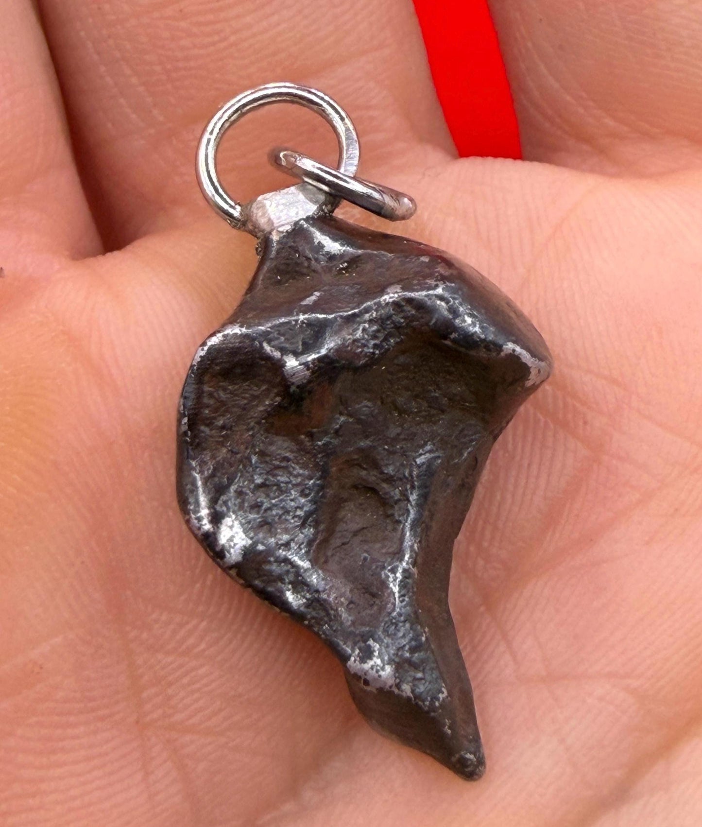 Agoudal Iron Meteorite Pendant: Handmade Astronomy Space Gift, Cosmic Pendant, 7.52 grams