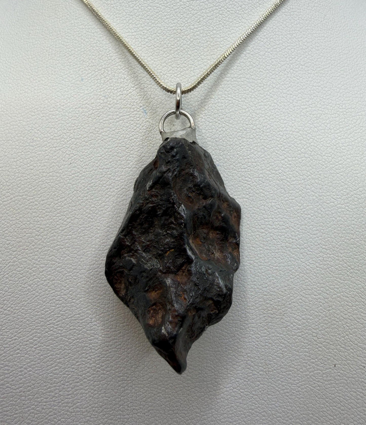 Canyon Diablo Iron Meteorite Pendant: Arizona Space Gift, 36.49g