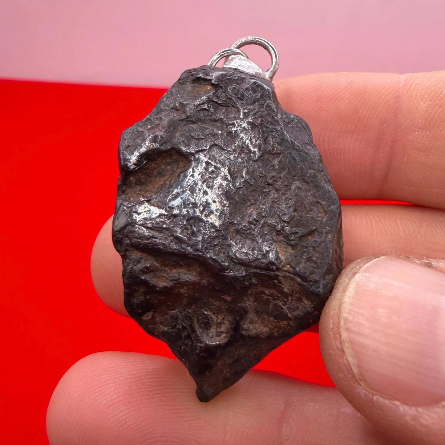 Canyon Diablo Iron Meteorite Pendant: Arizona Space Gift, 36.49g