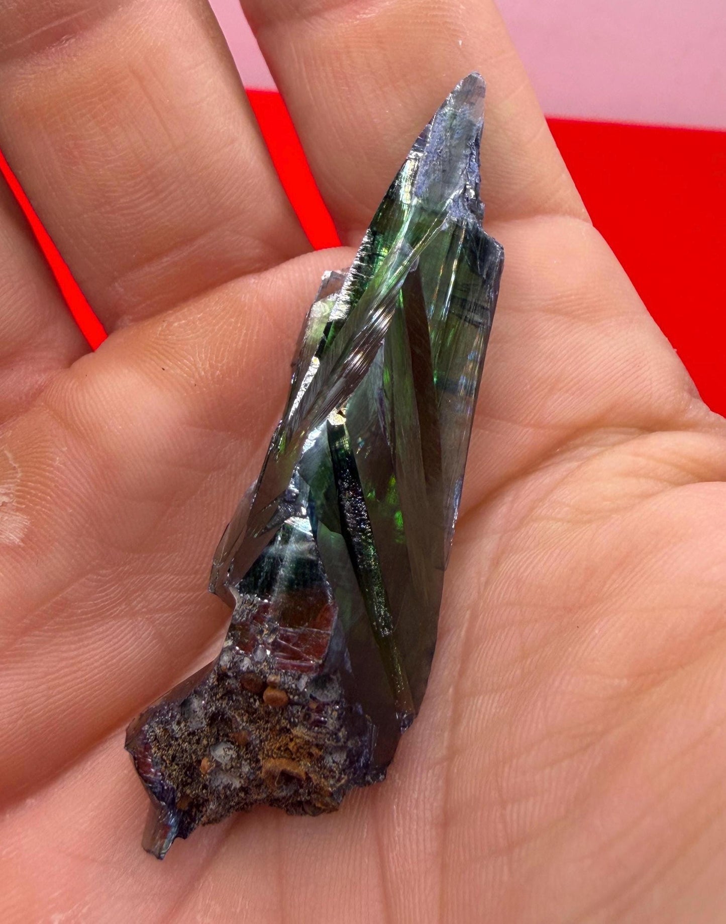 Rare Brazilian Vivianite Crystal: Reiki Energy Stone, Collector's Gem, 8.98g/44.9ct