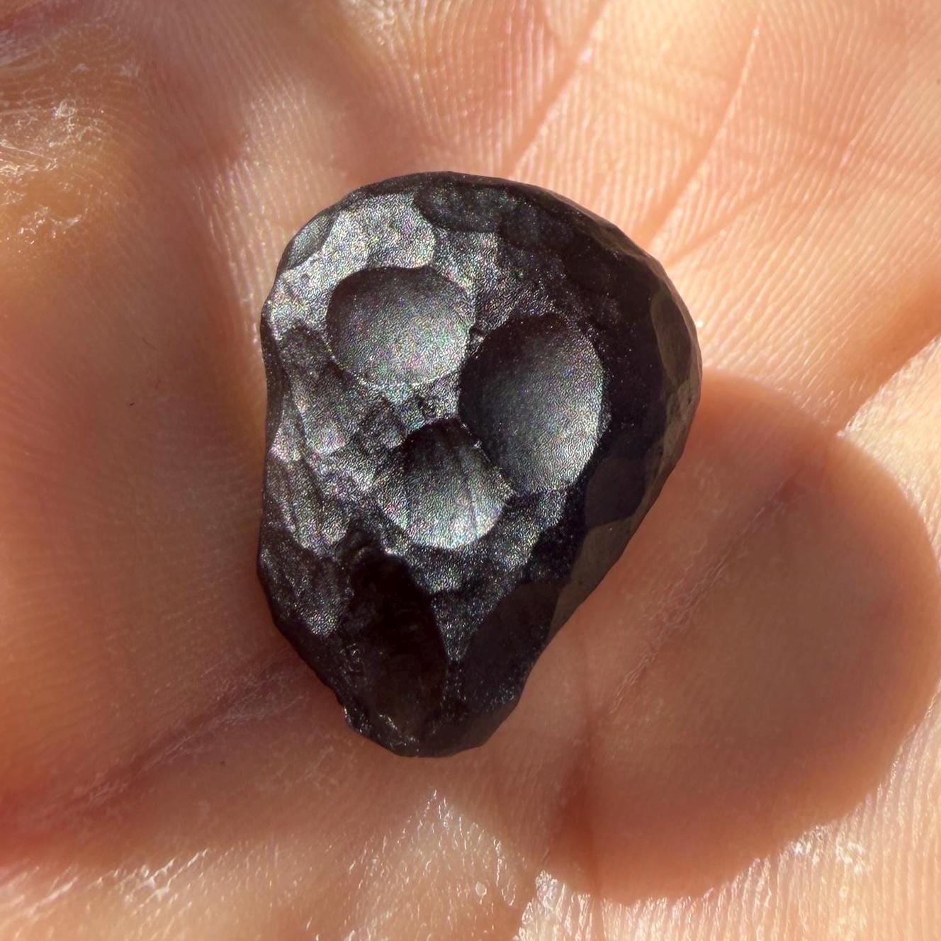 Saffordite Stone: Rare Cintamani, Arizona Tektite -3.55 Grams