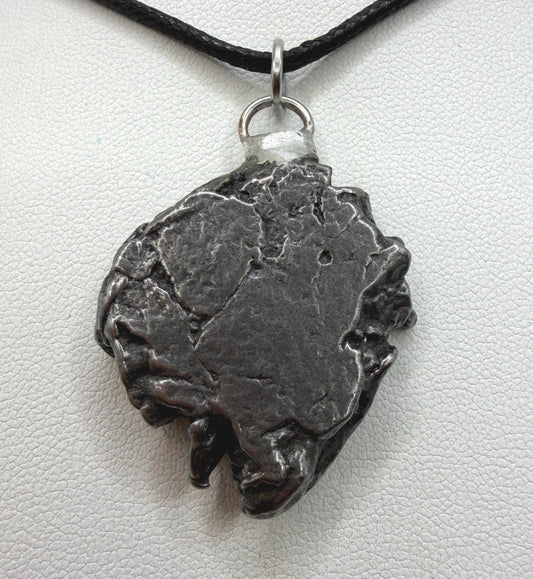 Campo del Cielo Meteorite Pendant: Authentic Iron Meteorite Jewelry, 26.14g