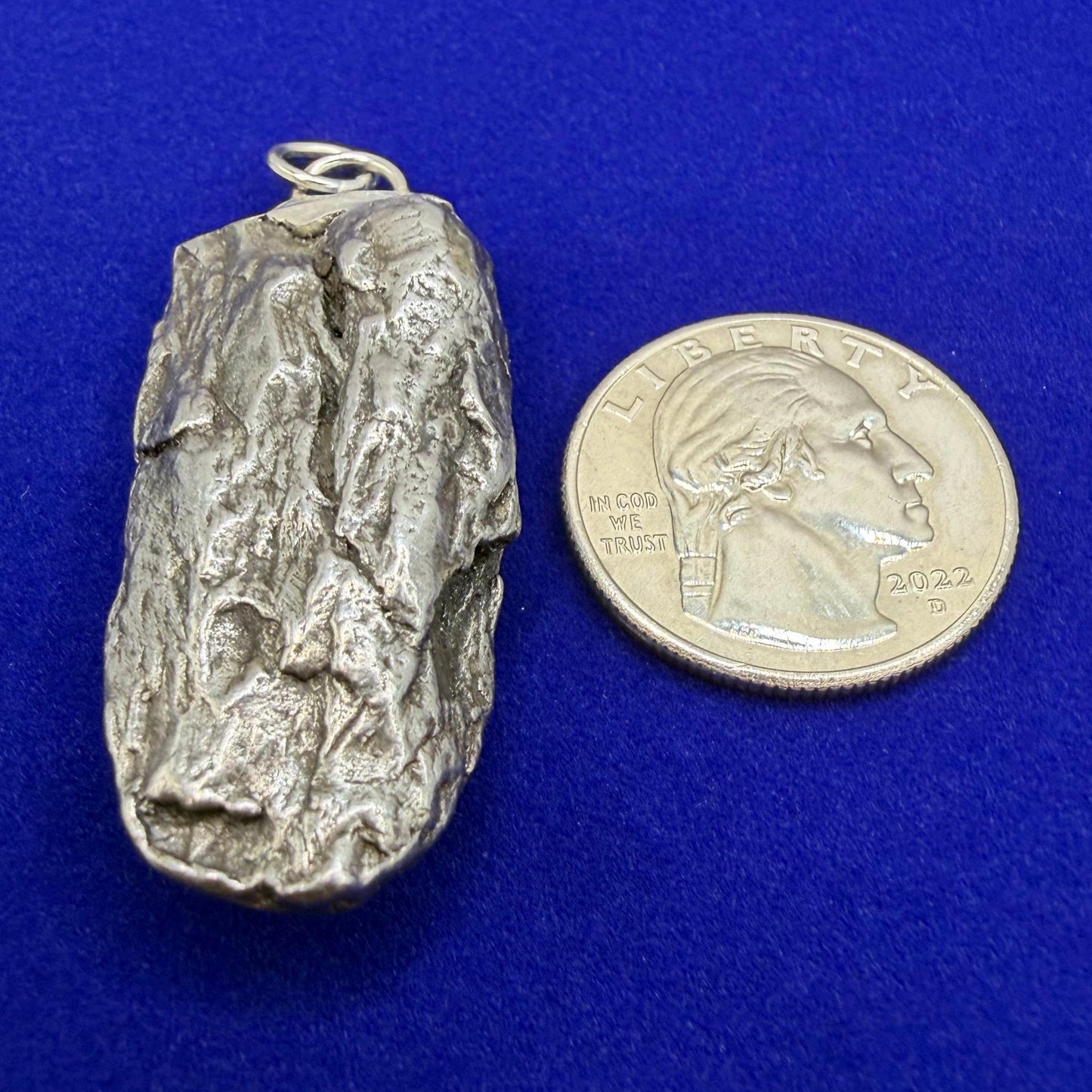 Campo del Cielo Meteorite Pendant: Authentic Iron Meteorite Jewelry, 33.66g