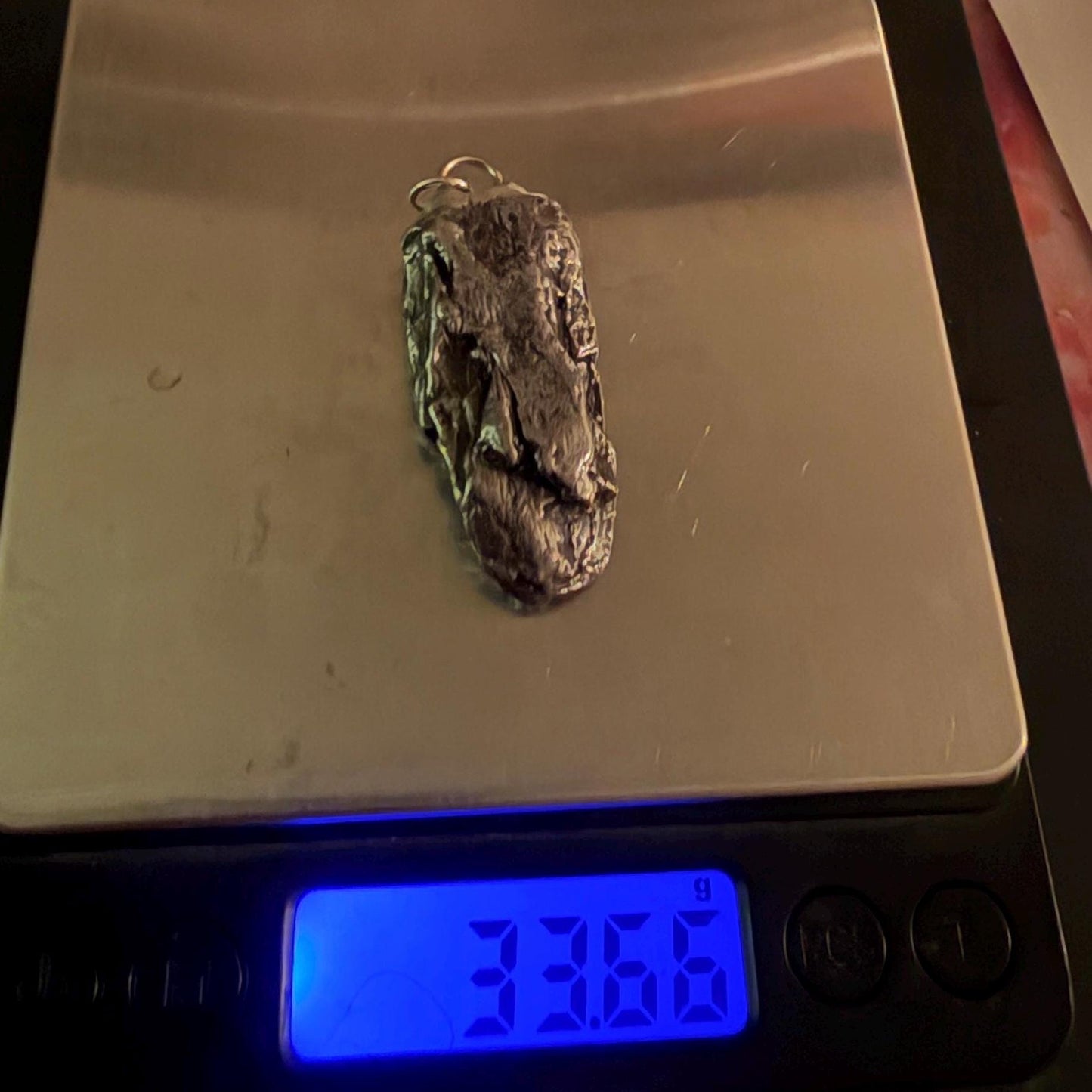 Campo del Cielo Meteorite Pendant: Authentic Iron Meteorite Jewelry, 33.66g