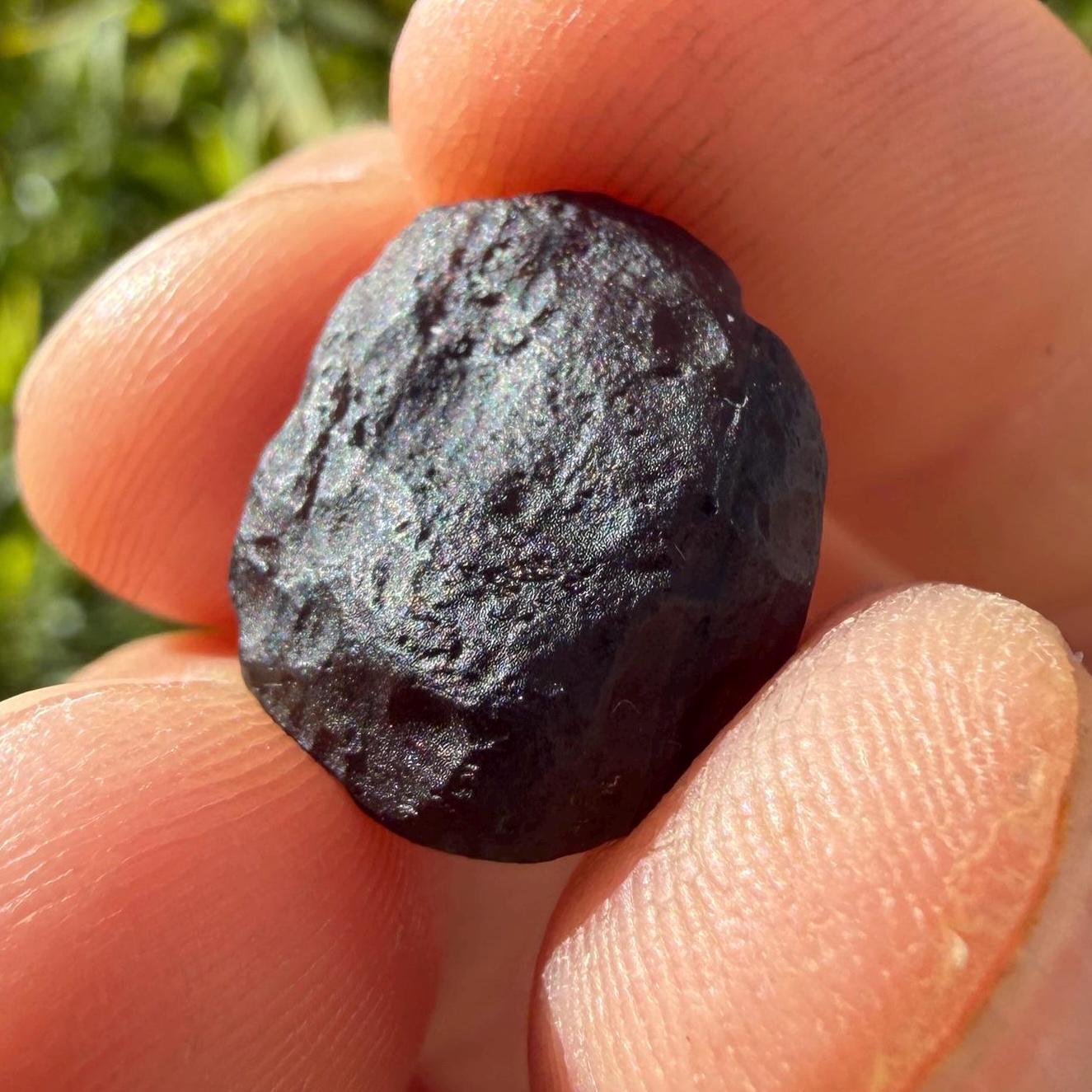 Saffordite Stone: Rare Cintamani, Arizona Tektite -2.57 Grams