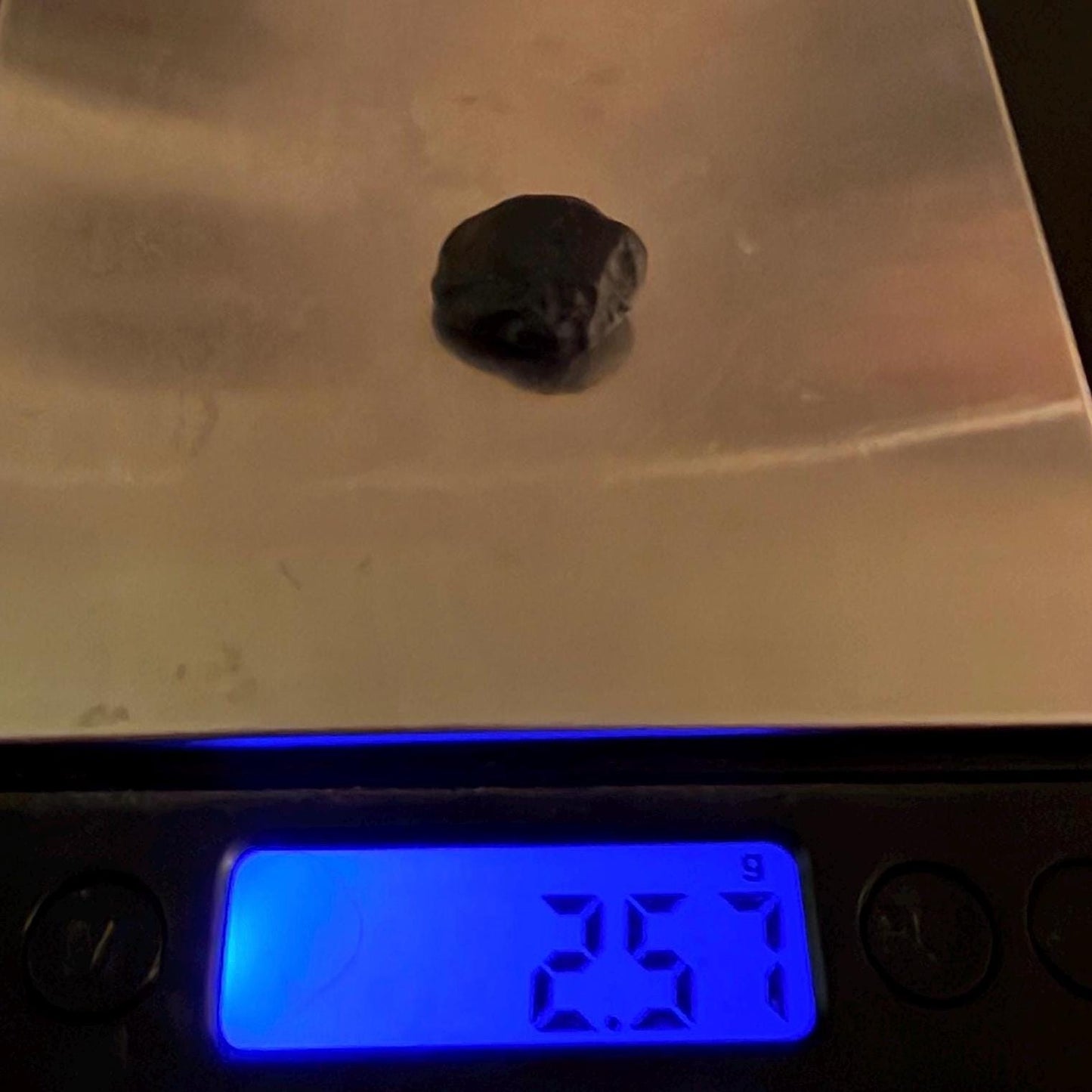 Saffordite Stone: Rare Cintamani, Arizona Tektite -2.57 Grams